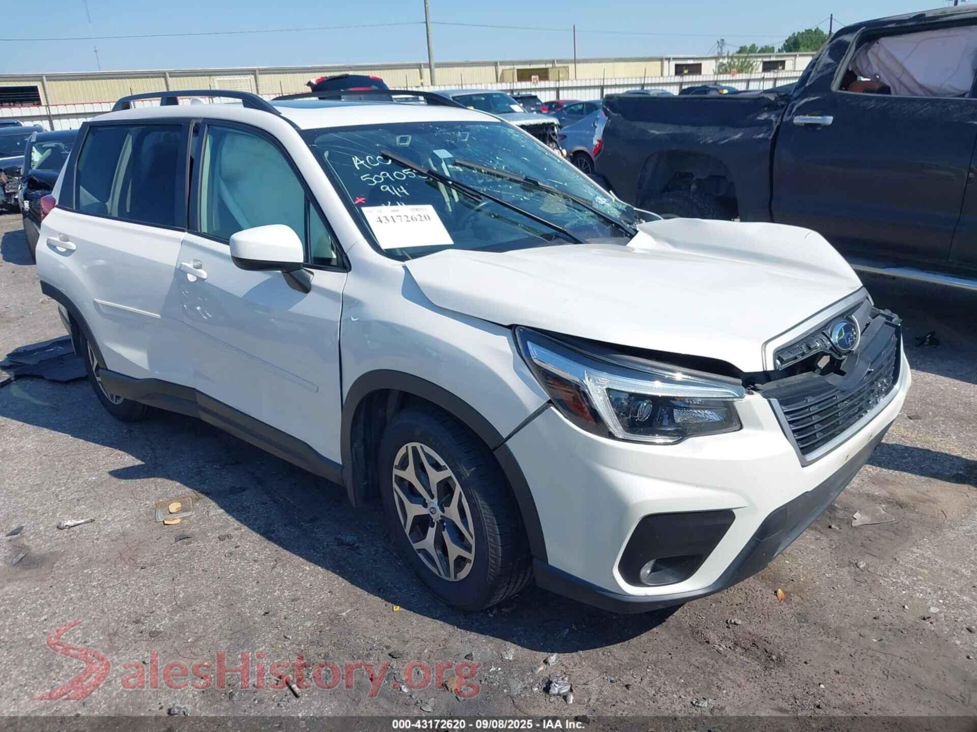 2021 SUBARU FORESTER — VIN JF2SKAJC1MH460763
