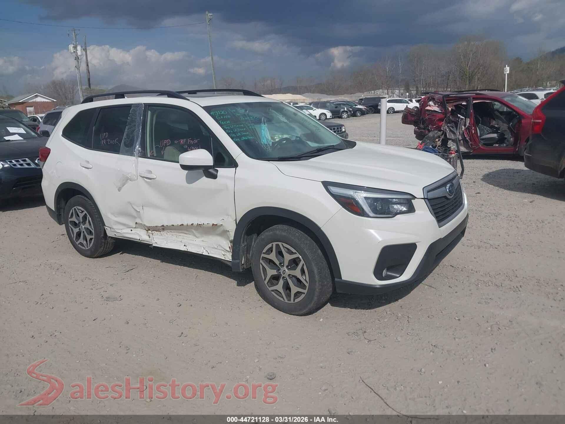 2021 SUBARU FORESTER — VIN JF2SKAJC8MH458816
