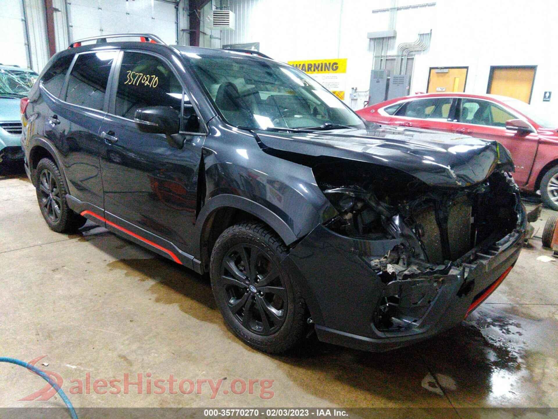 2019 SUBARU FORESTER — VIN JF2SKAJC9KH500844