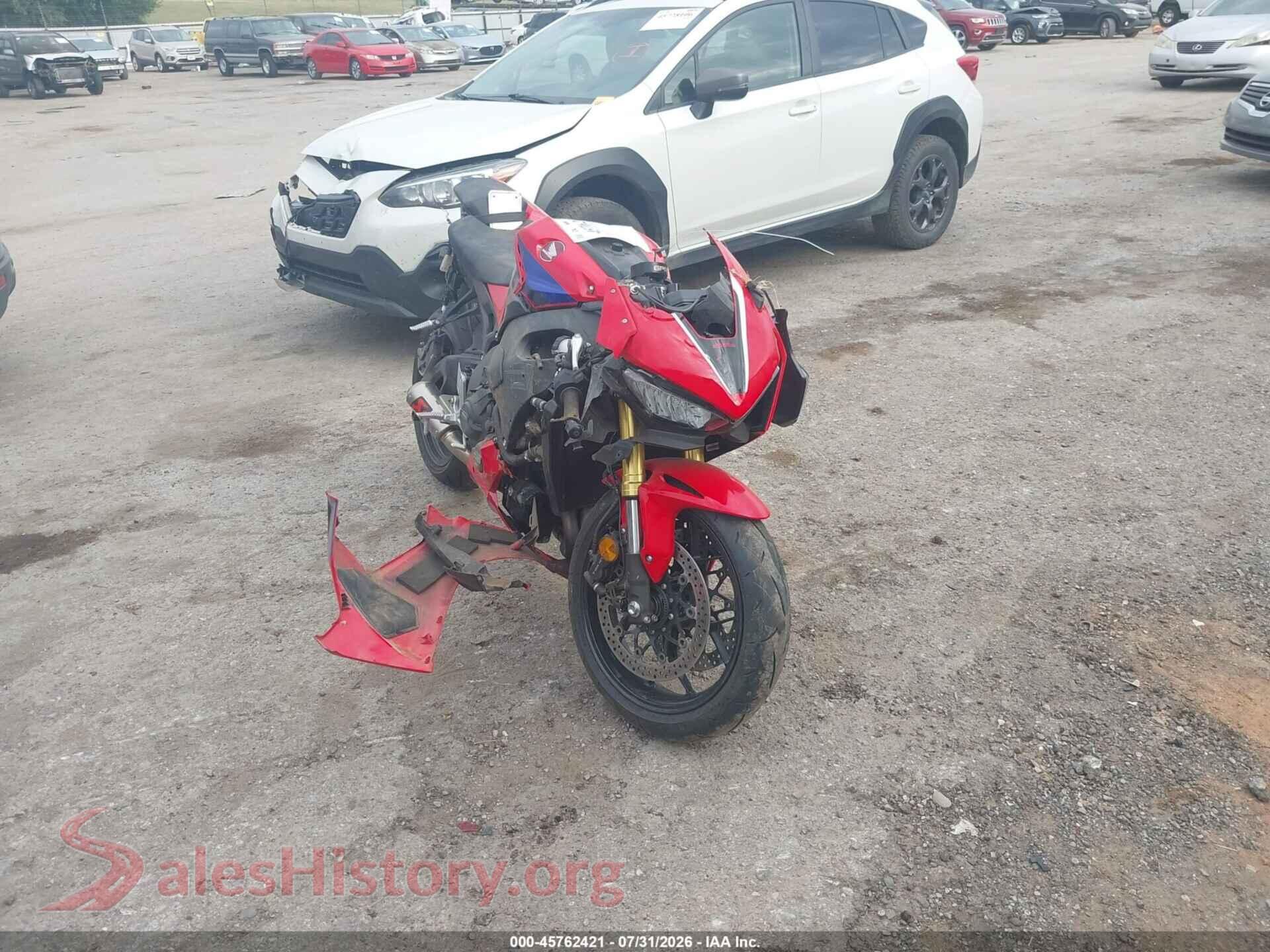 2022 HONDA CBR1000 — VIN JH2SC7717NK500361
