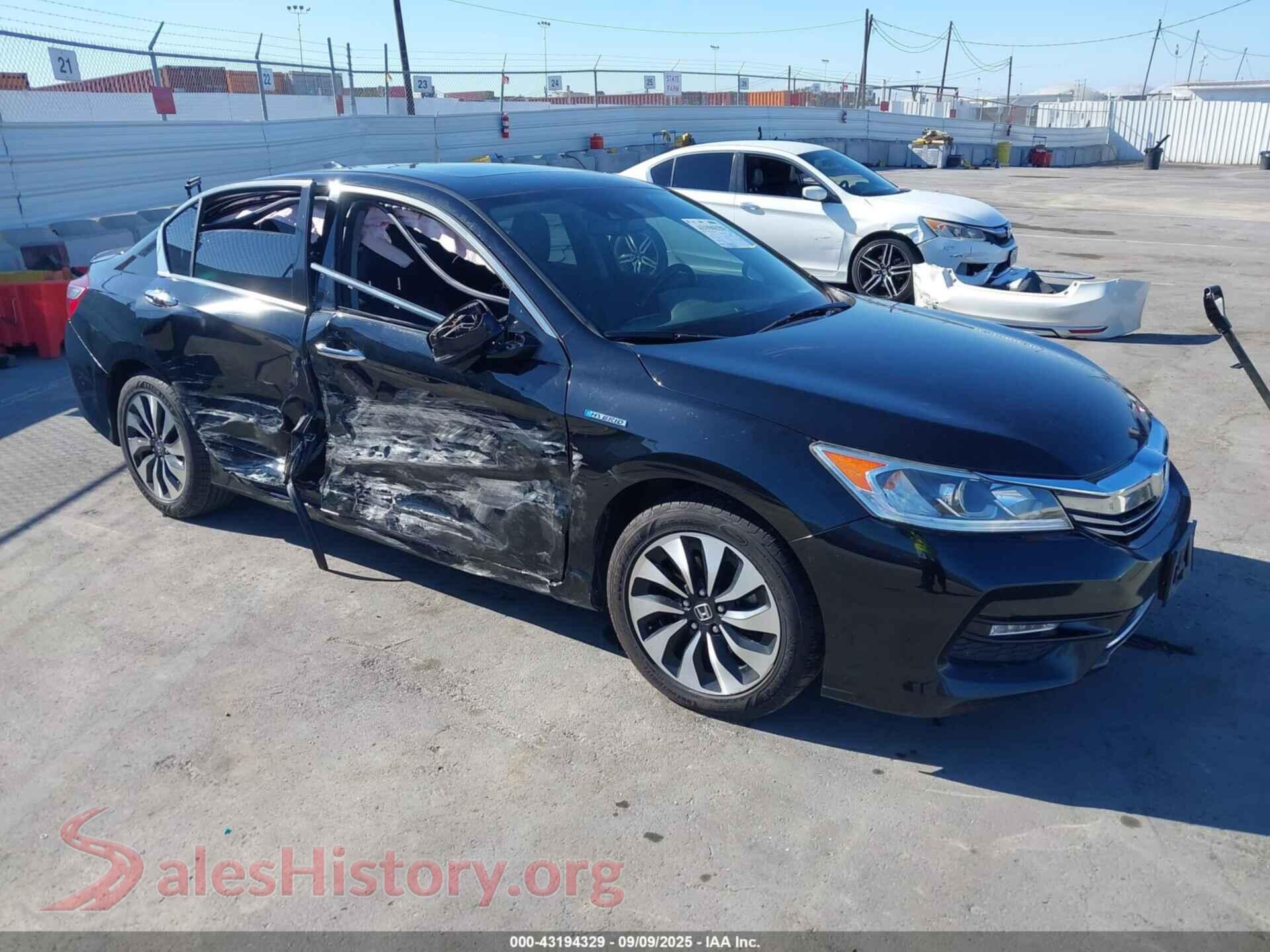 2017 HONDA ACCORD HYBRID — VIN JHMCR6F55HC025168