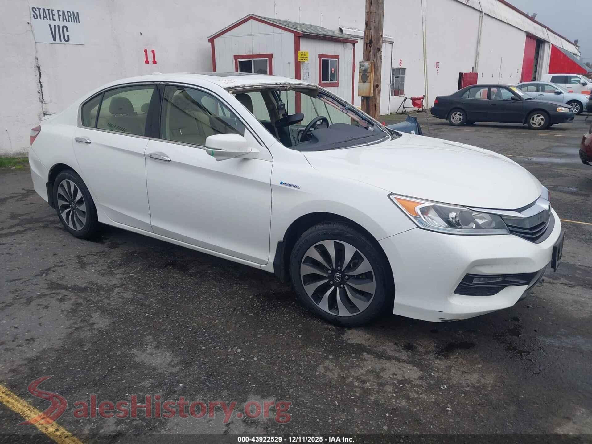 2017 HONDA ACCORD HYBRID — VIN JHMCR6F59HC027800