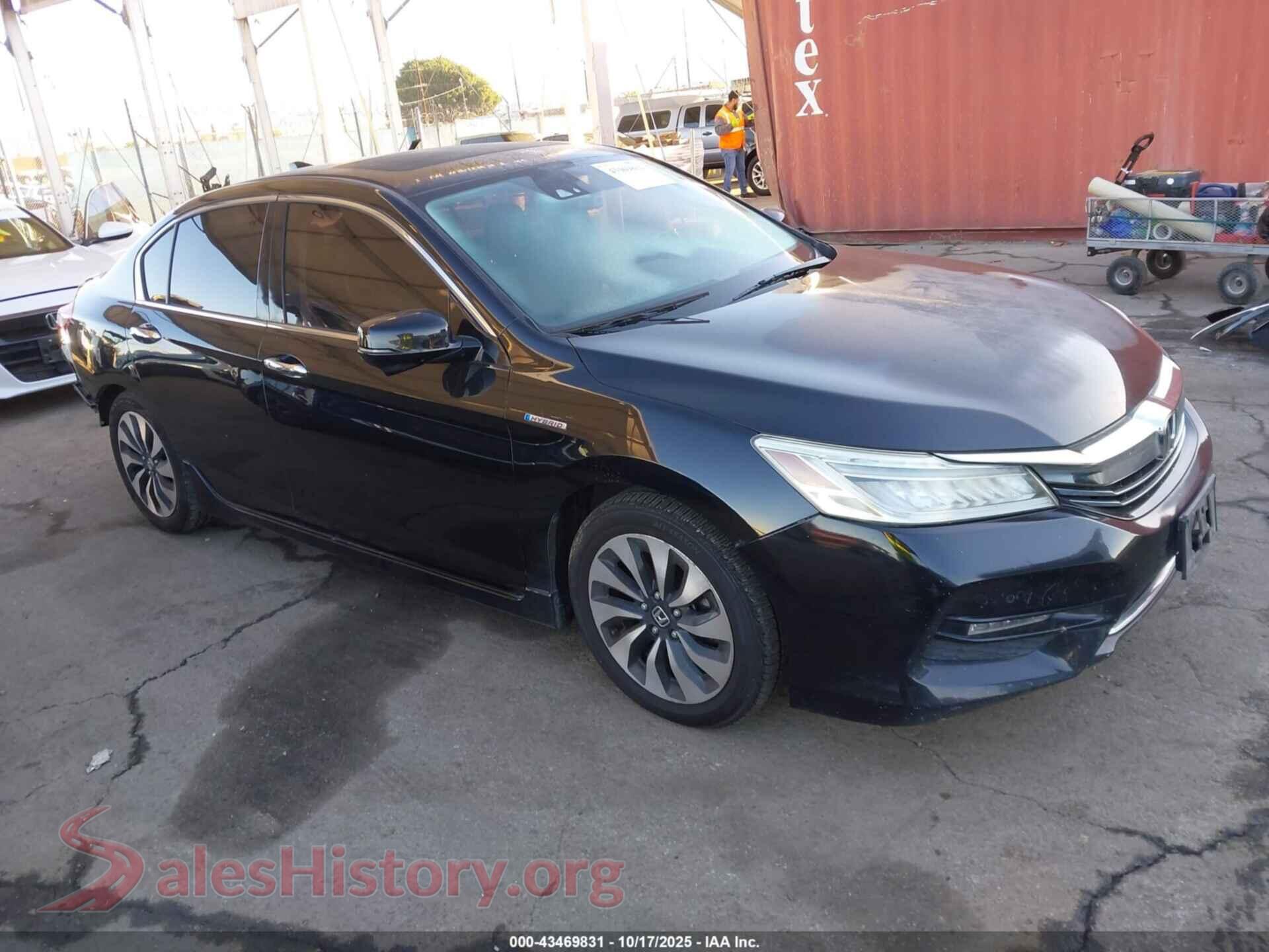 2017 HONDA ACCORD HYBRID — VIN JHMCR6F70HC010885
