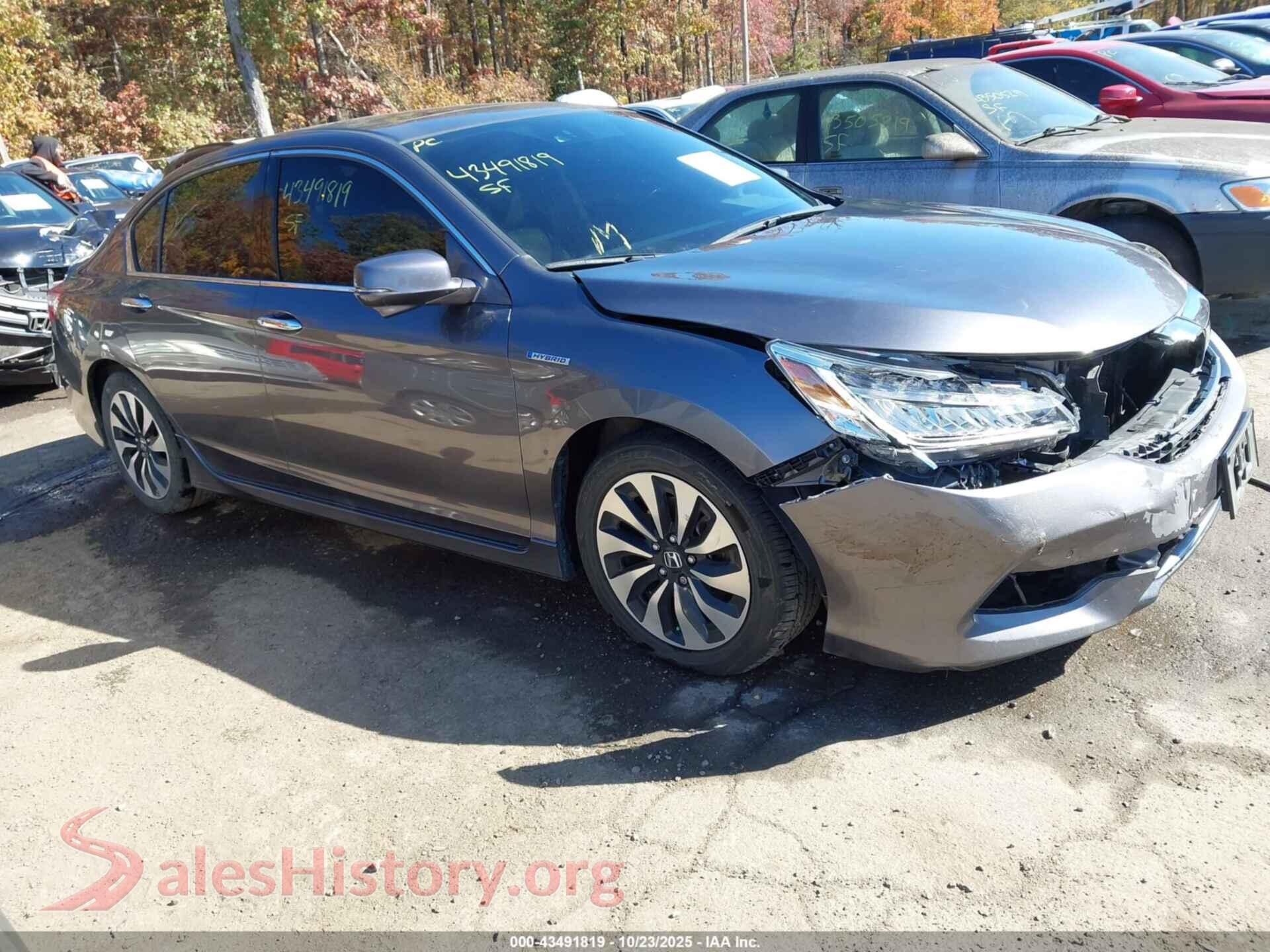 2017 HONDA ACCORD HYBRID — VIN JHMCR6F72HC027722