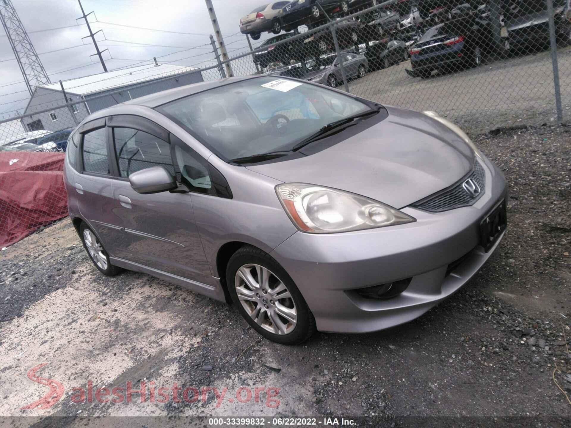 2009 HONDA FIT — VIN JHMGE88459S054707