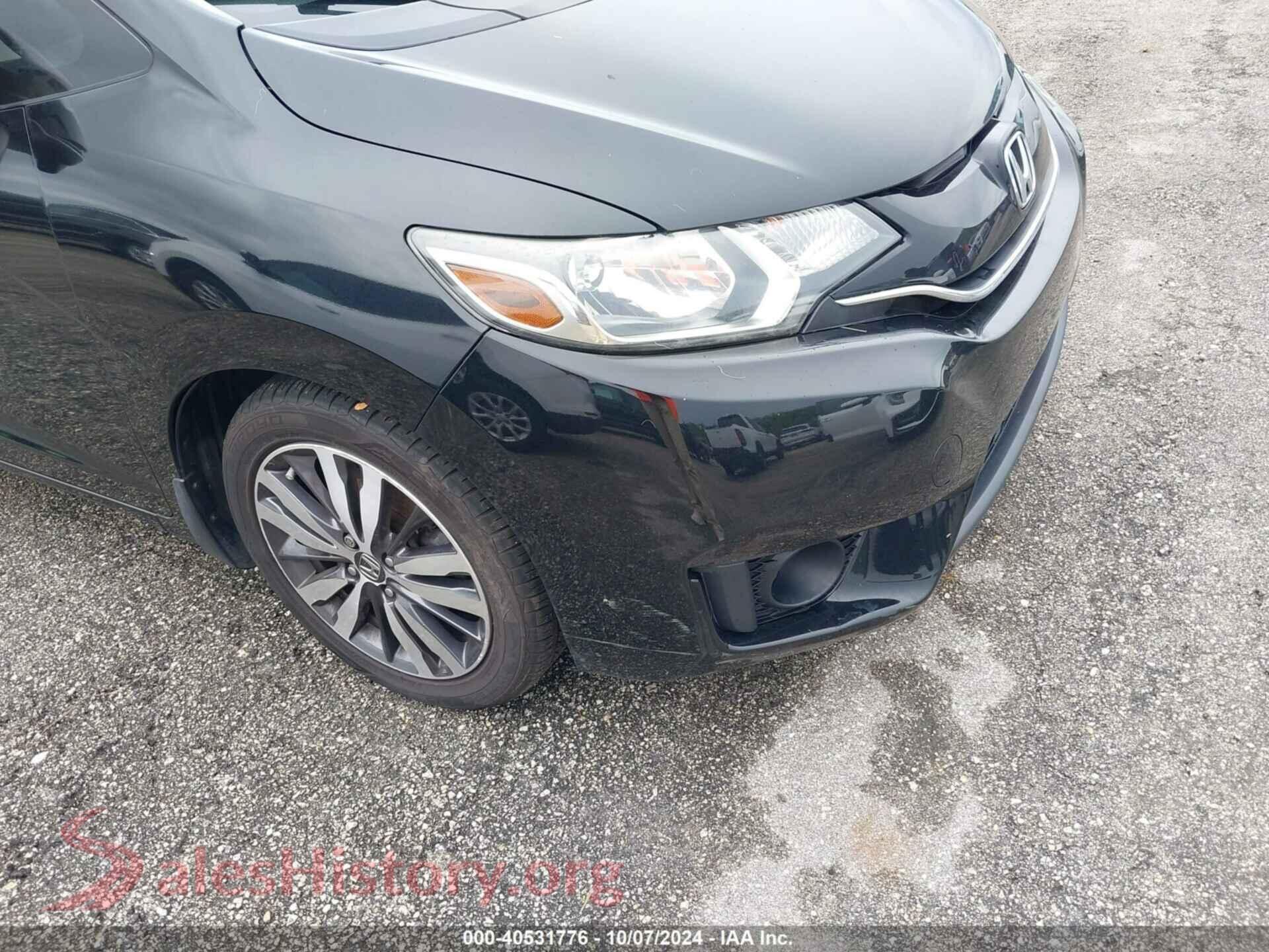 2016 HONDA FIT — VIN JHMGK5H72GX007054