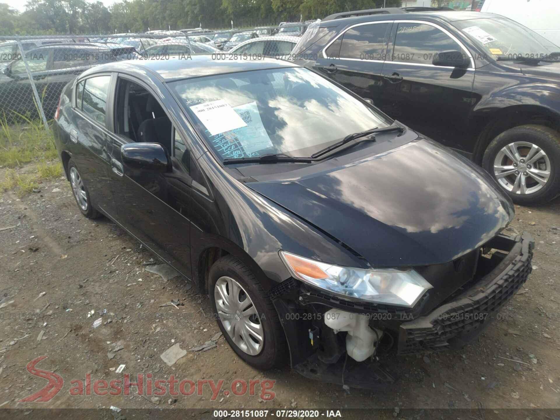 2012 HONDA INSIGHT — VIN JHMZE2H52CS004191