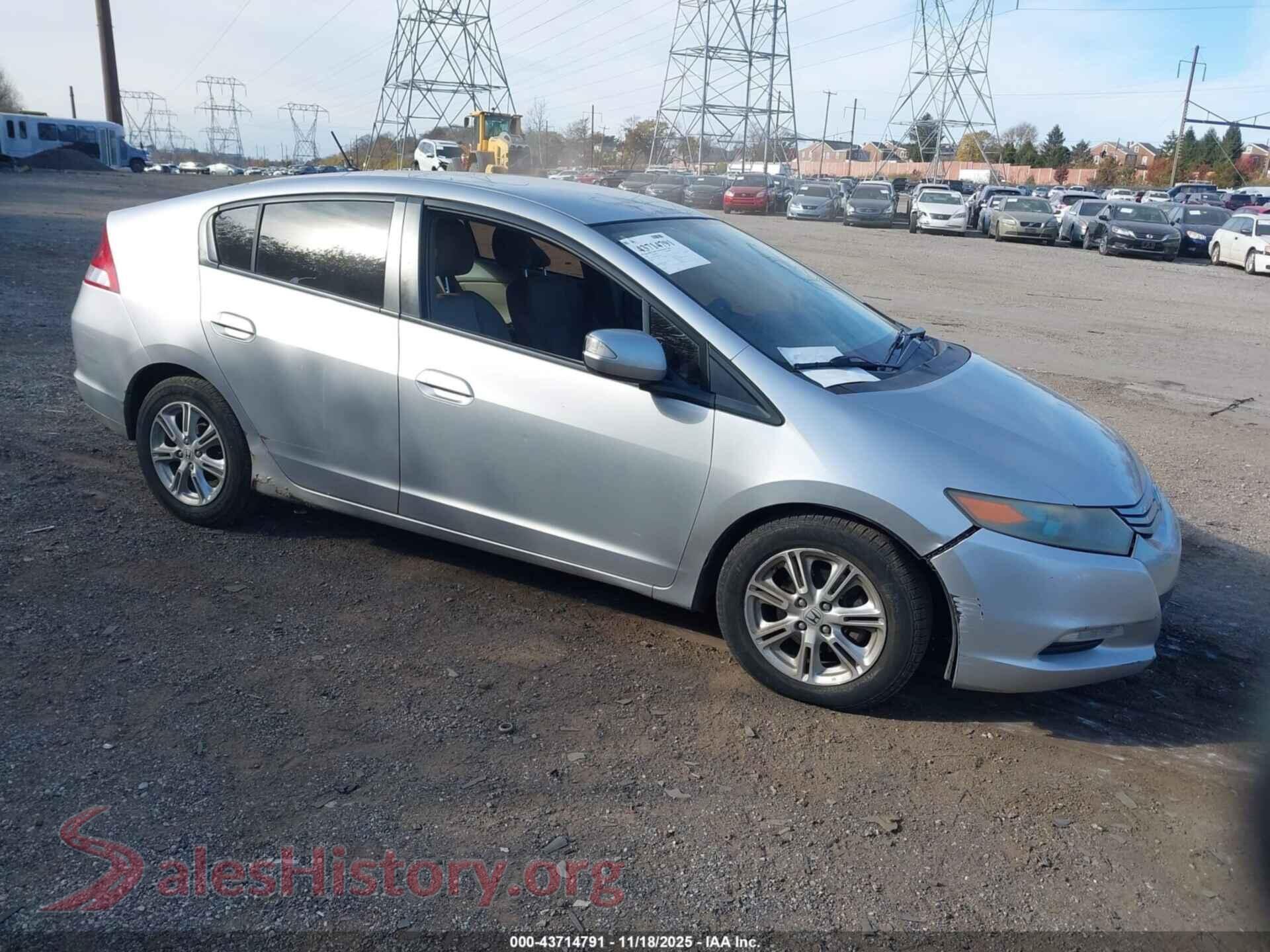 2011 HONDA INSIGHT — VIN JHMZE2H74BS007254