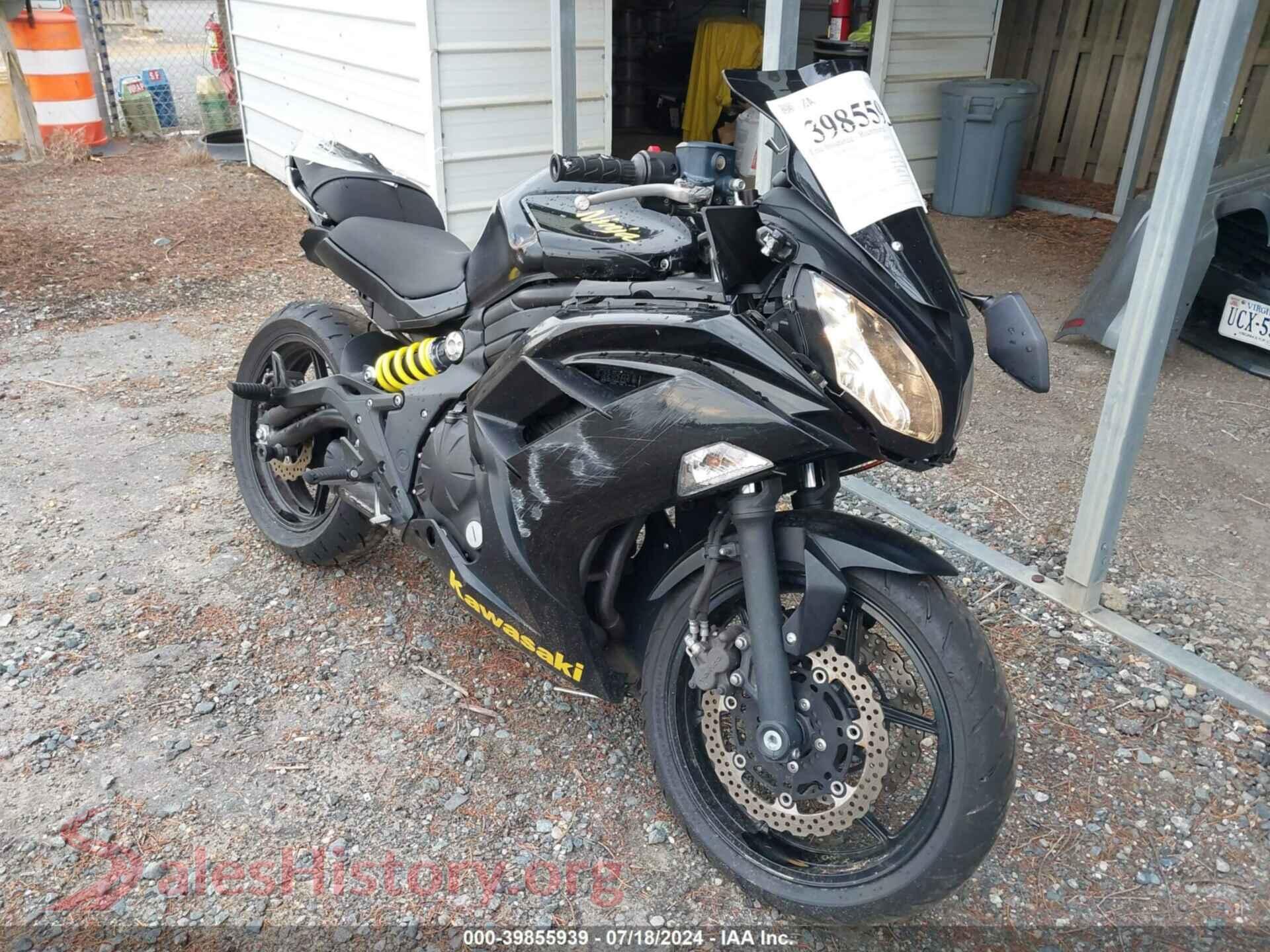 2013 KAWASAKI EX650 — VIN JKAEXEE12DDA13943