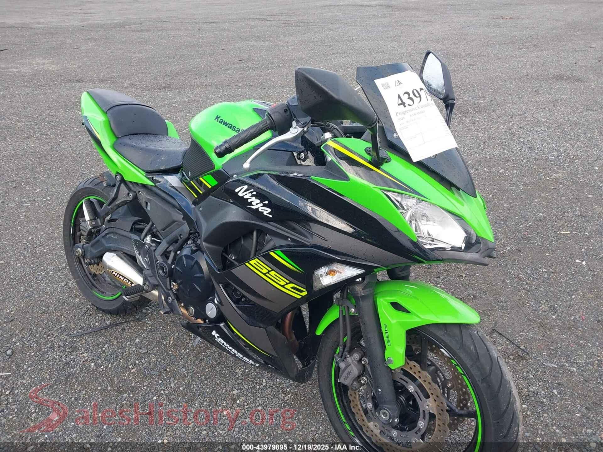 2018 KAWASAKI EX650 — VIN JKAEXEK16JDA12374