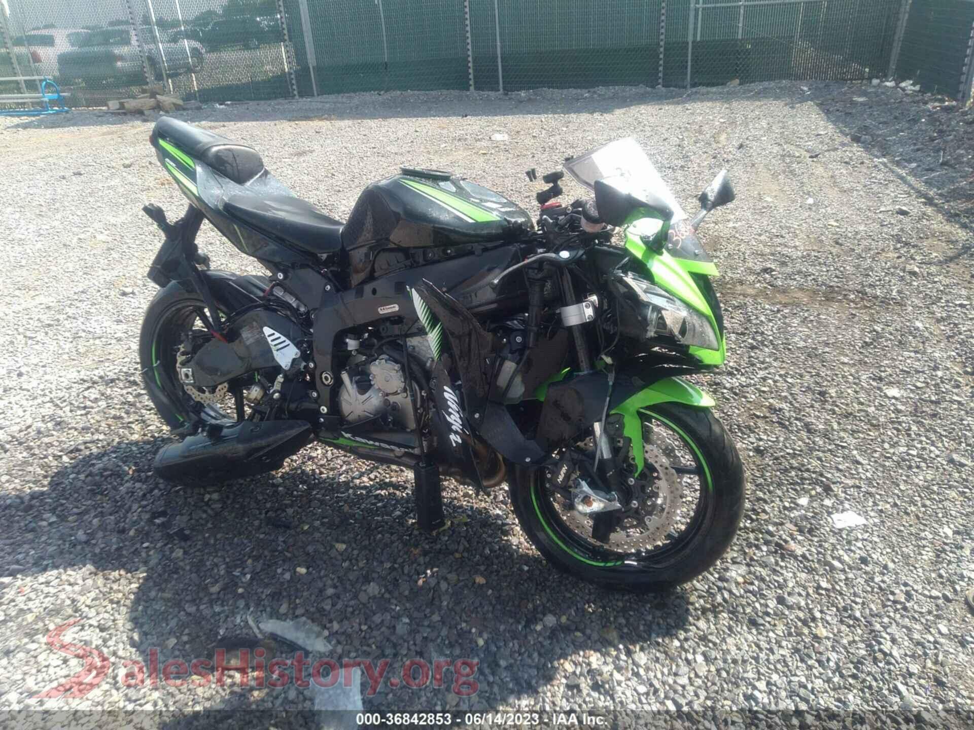 2017 KAWASAKI ZX636 — VIN JKBZXJE15HA025353