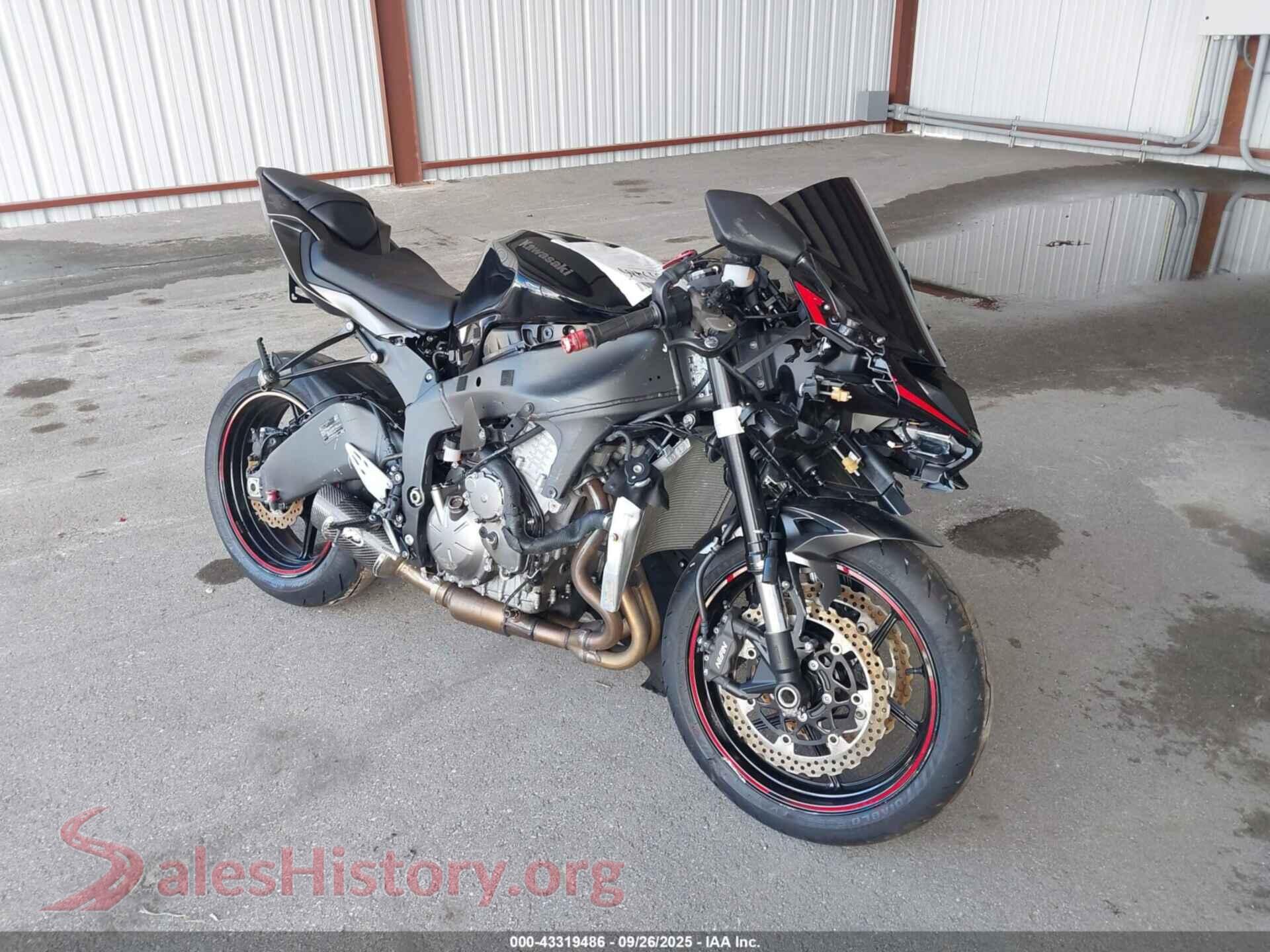 2022 KAWASAKI ZX636 — VIN JKBZXJH10NA013649
