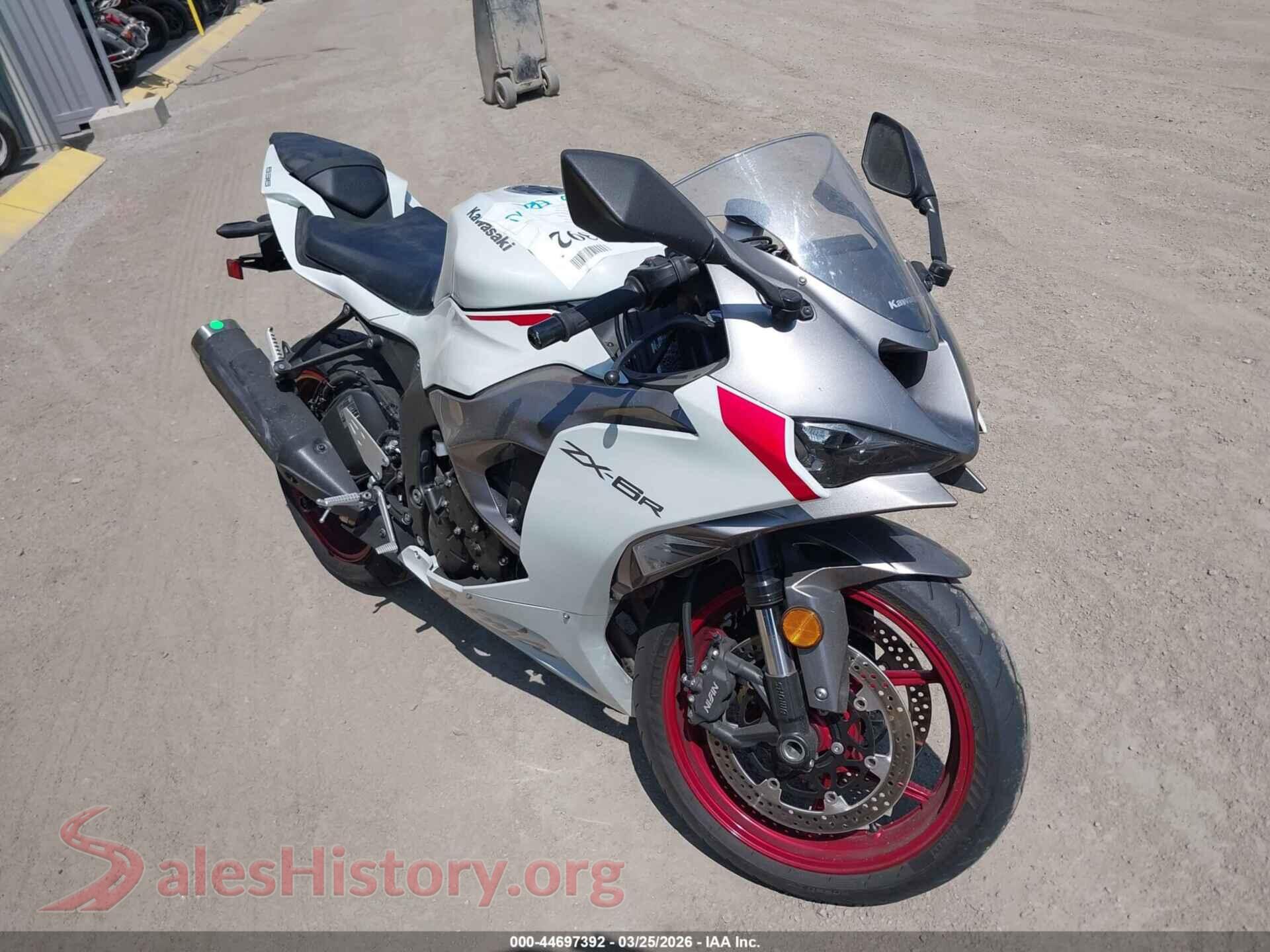 2025 KAWASAKI ZX636 — VIN JKBZXJJ11SA018235