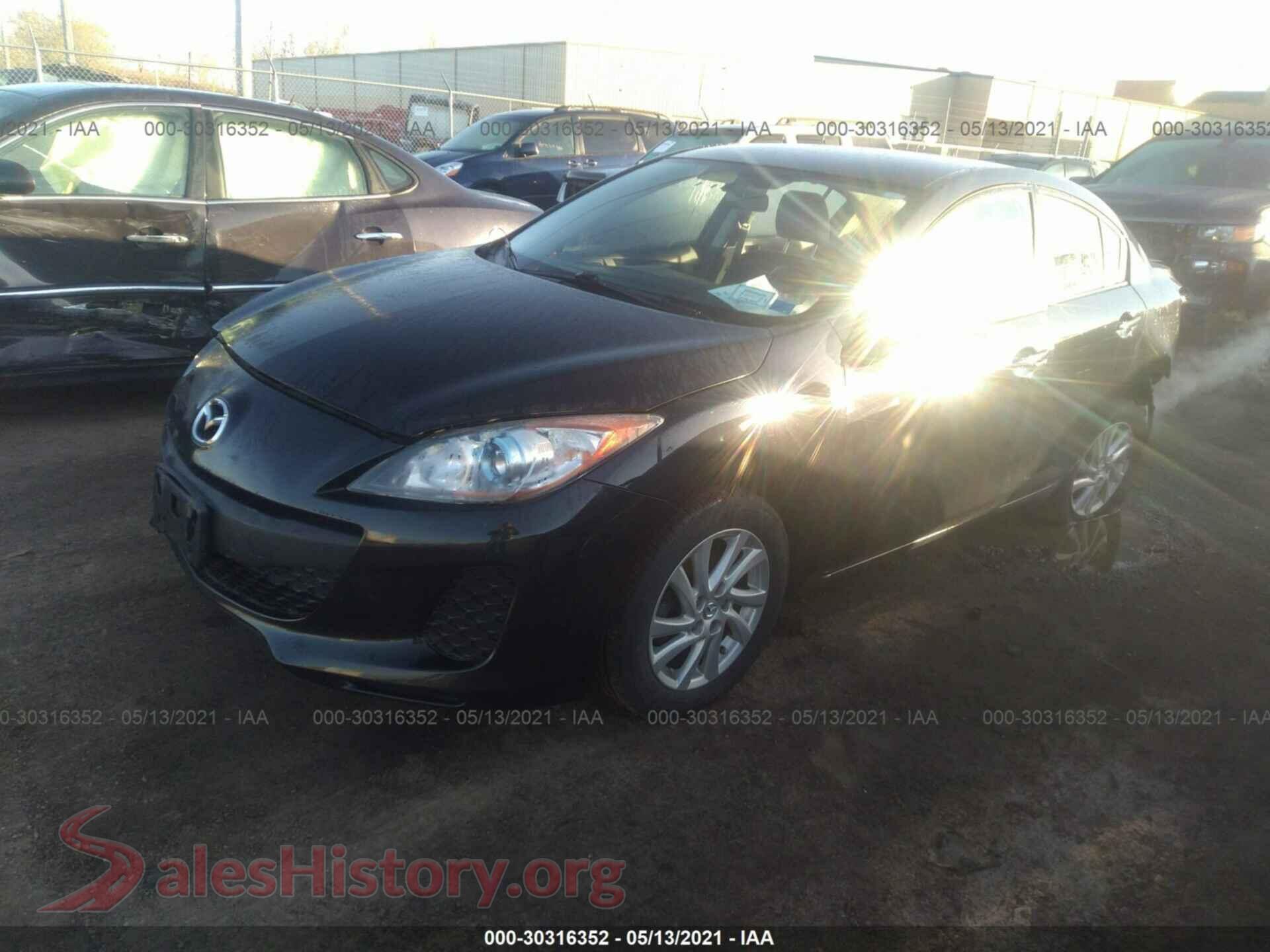 2012 MAZDA MAZDA3 — VIN JM1BL1V83C1565734