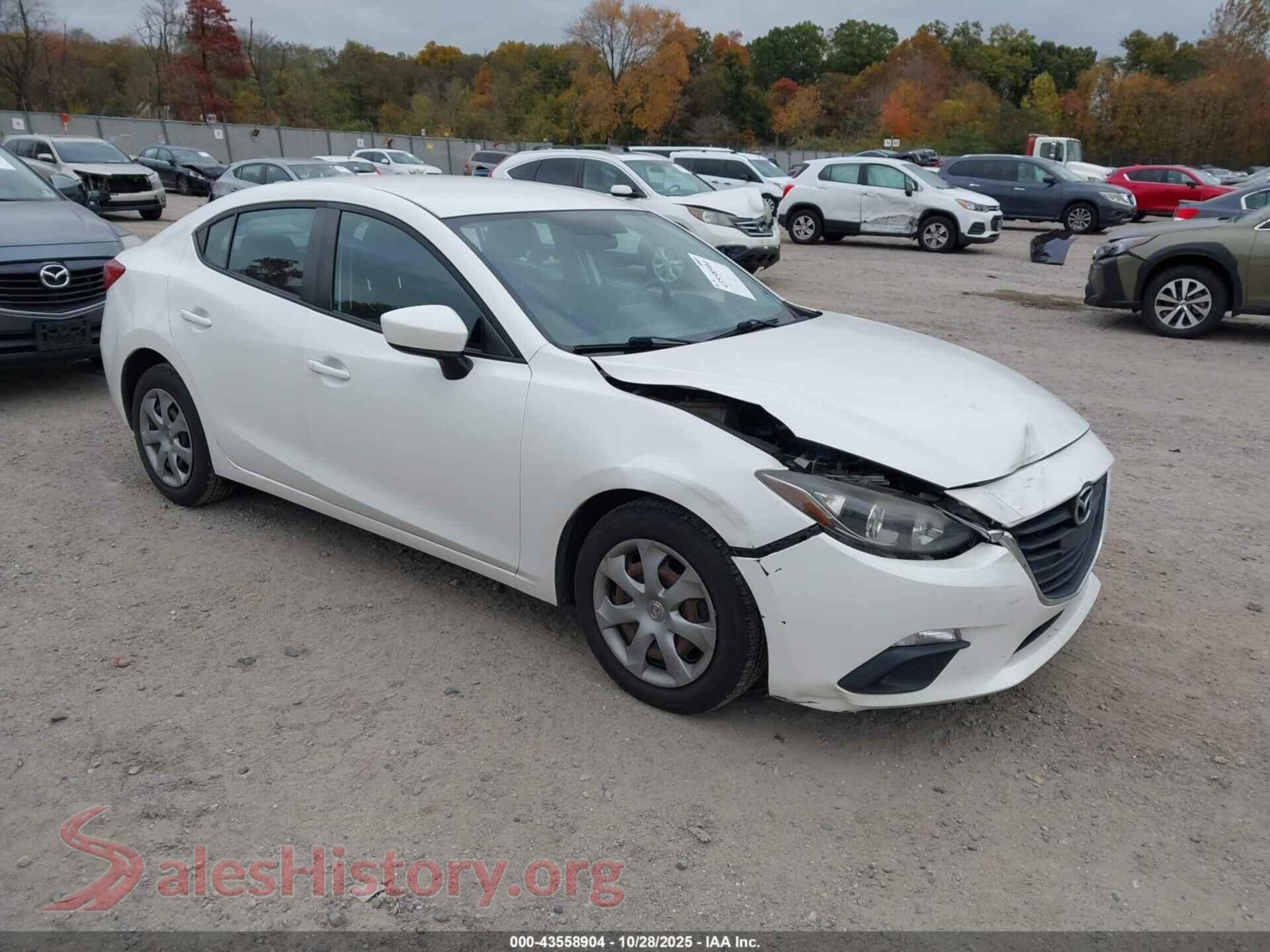 2016 MAZDA MAZDA3 — VIN JM1BM1T72G1341500