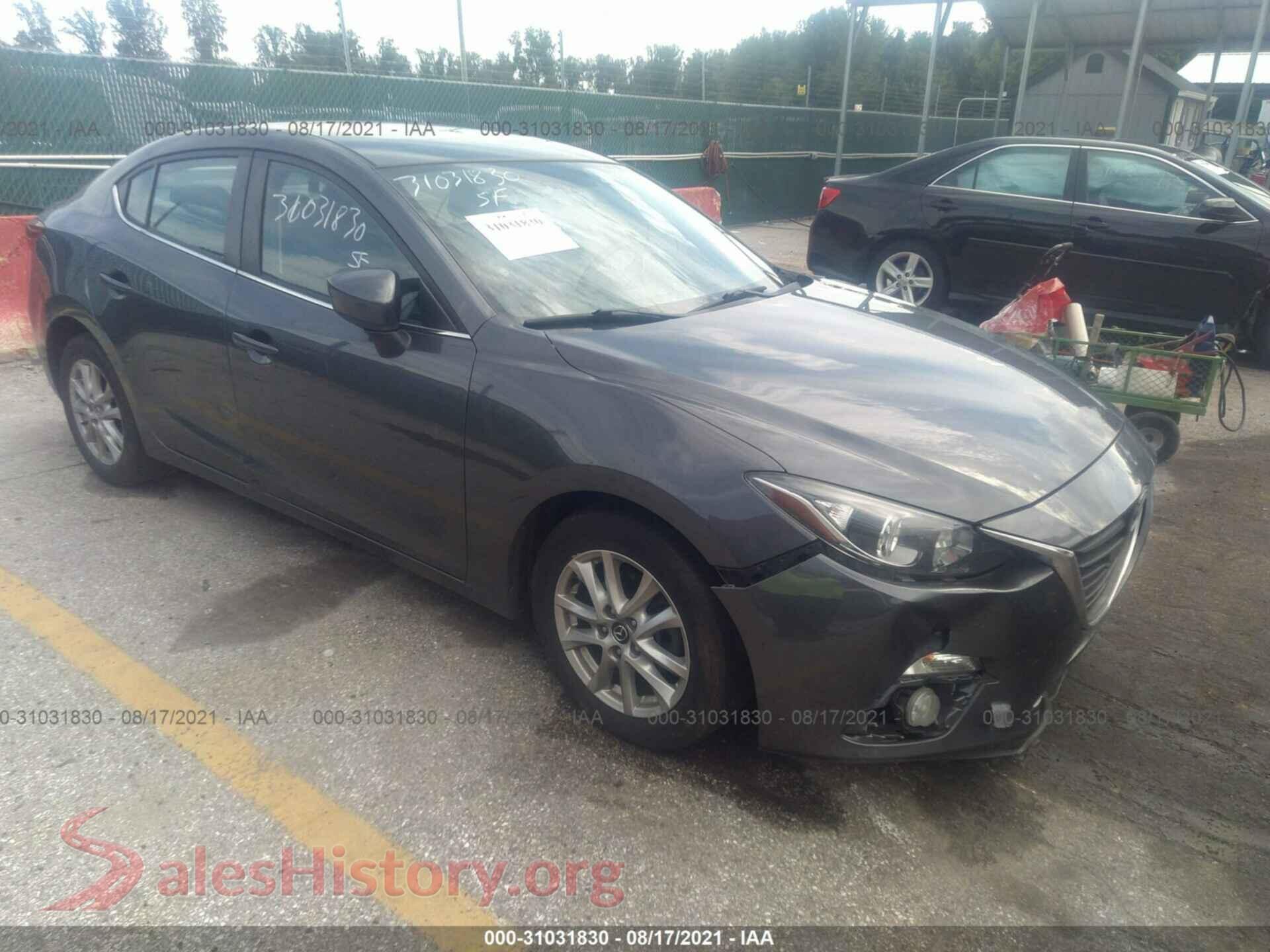 2016 MAZDA MAZDA3 — VIN JM1BM1X70G1343501