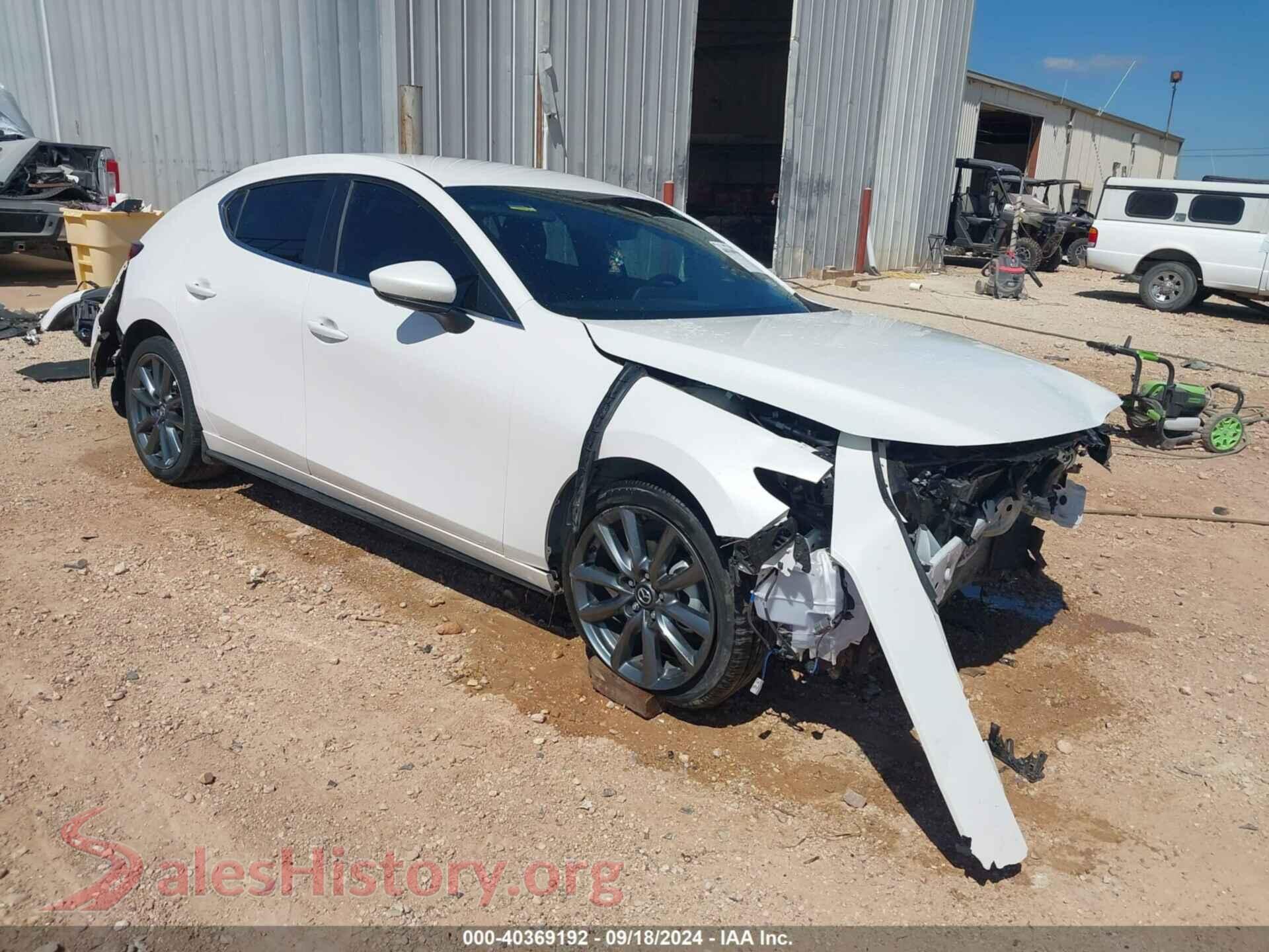 2022 MAZDA MAZDA3 — VIN JM1BPAKL3N1512256