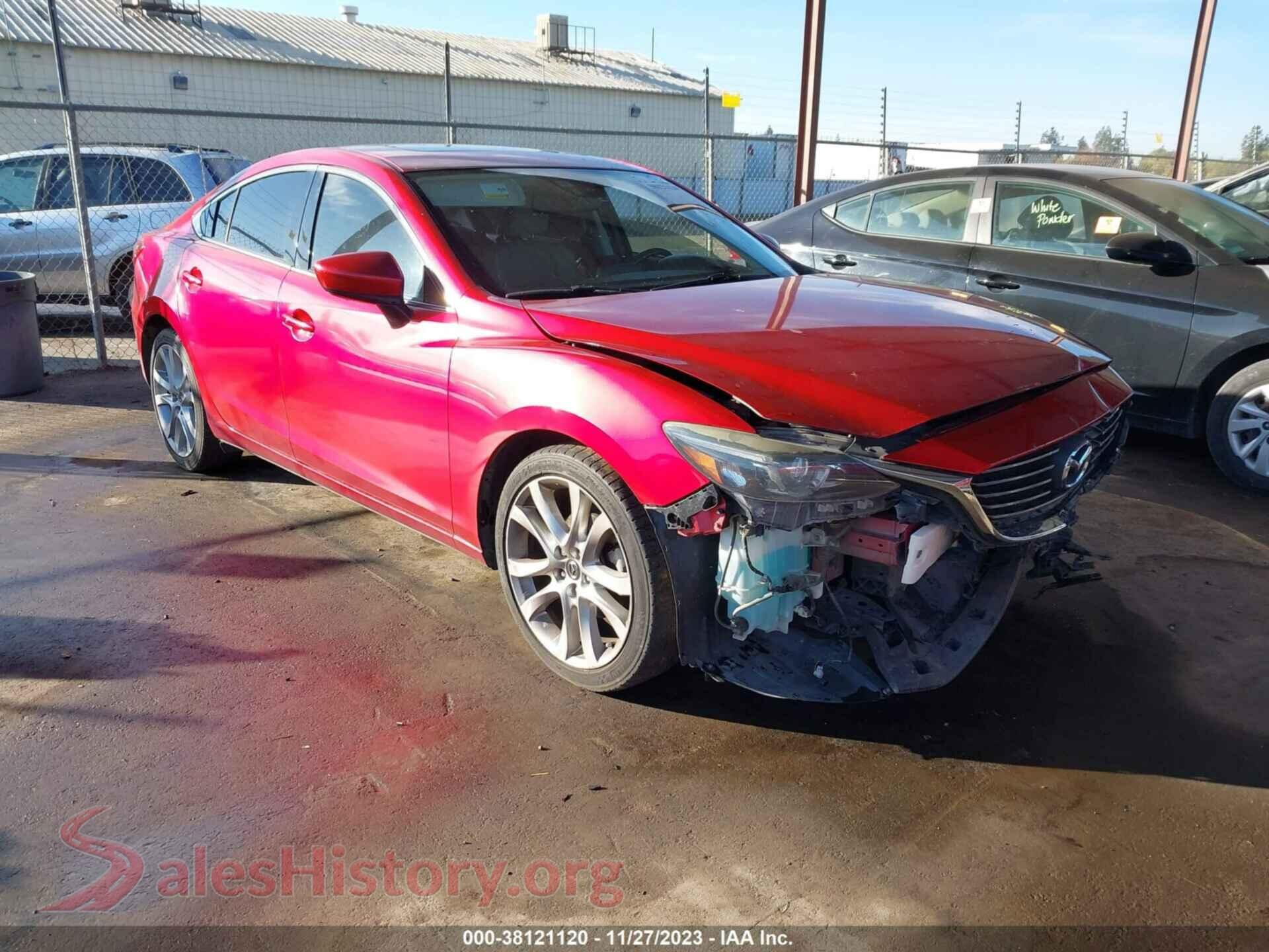 2016 MAZDA MAZDA6 — VIN JM1GJ1T51G1462922