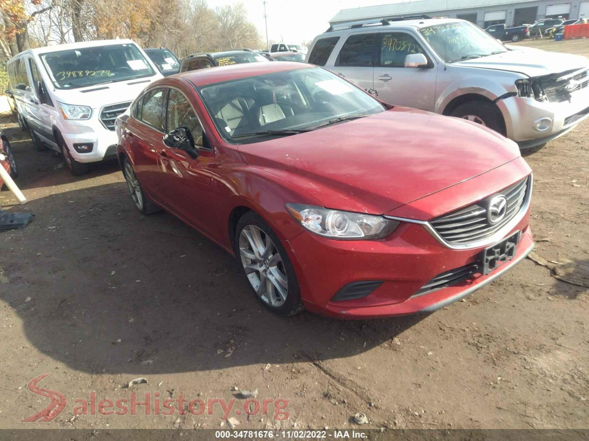 2014 MAZDA MAZDA6 — VIN JM1GJ1T63E1135931