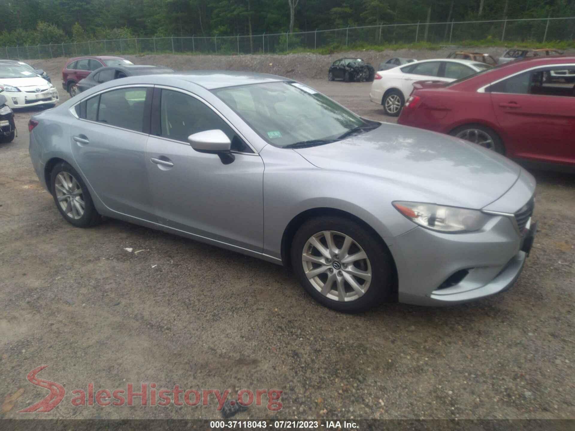 2016 MAZDA MAZDA6 — VIN JM1GJ1U58G1485936