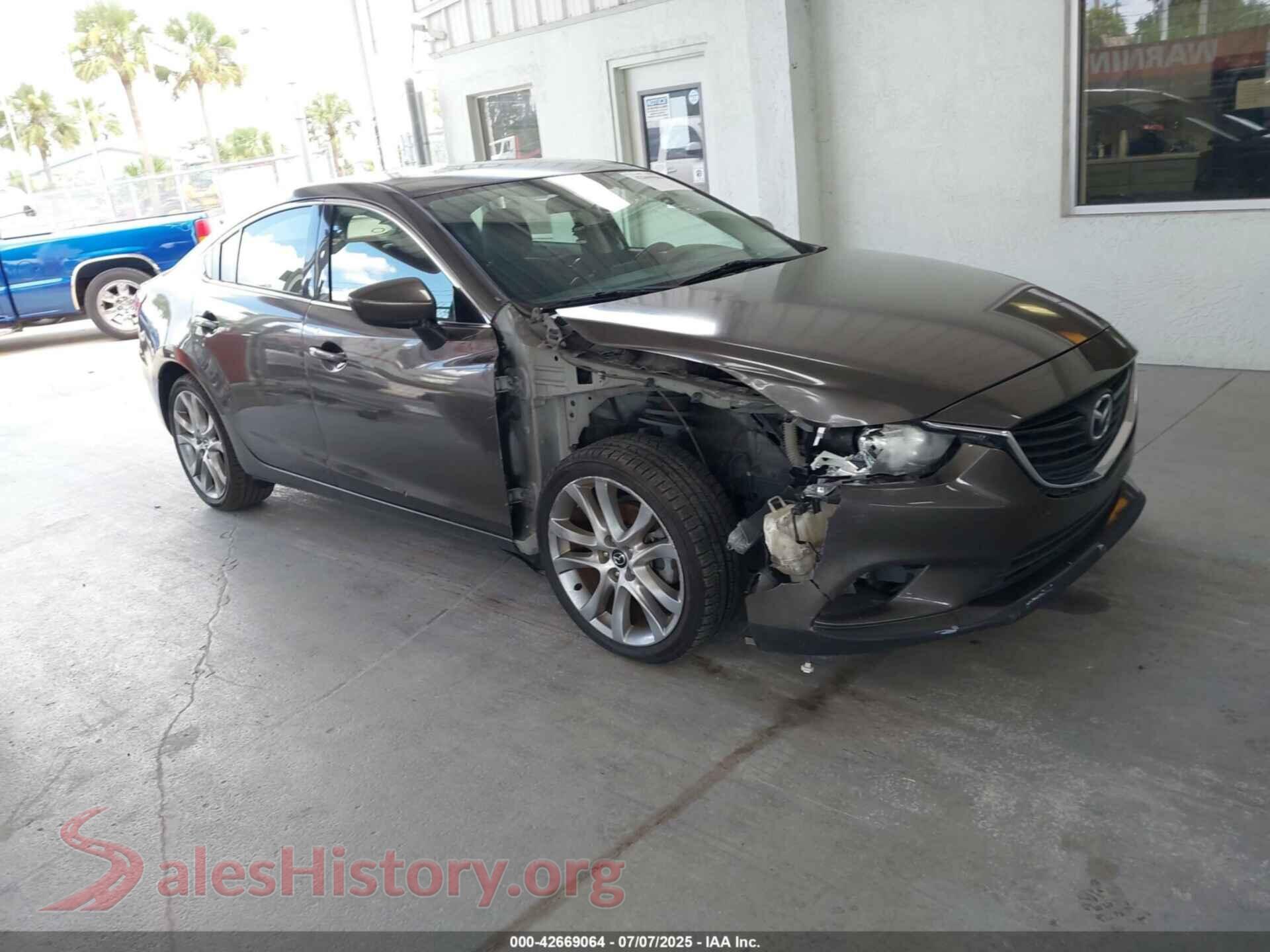 2016 MAZDA MAZDA6 — VIN JM1GJ1V51G1475246