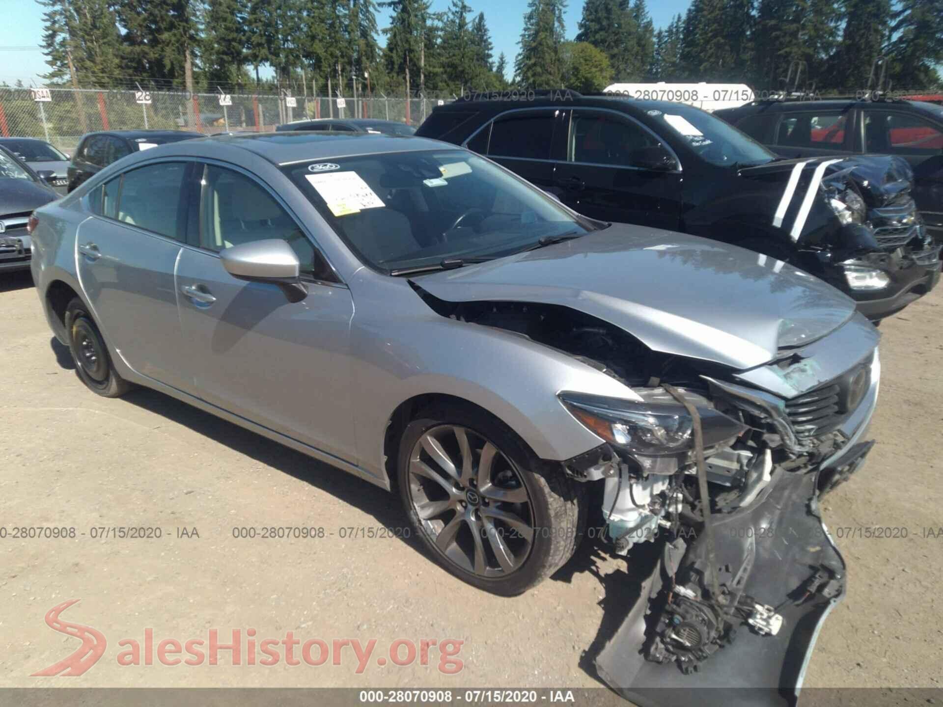 2016 MAZDA MAZDA6 — VIN JM1GJ1W53G1433322