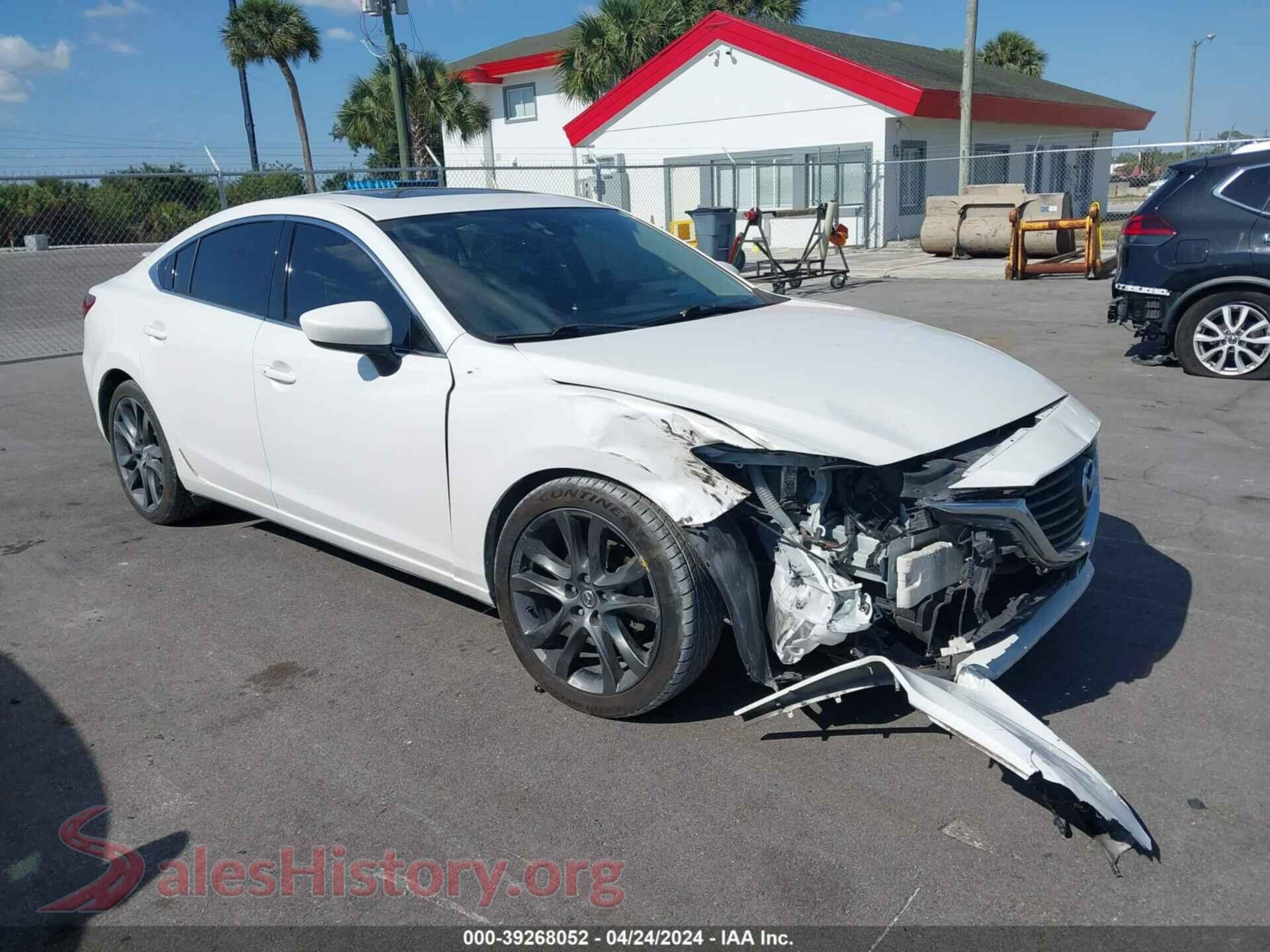 2016 MAZDA 6 — VIN JM1GJ1W56G1469540