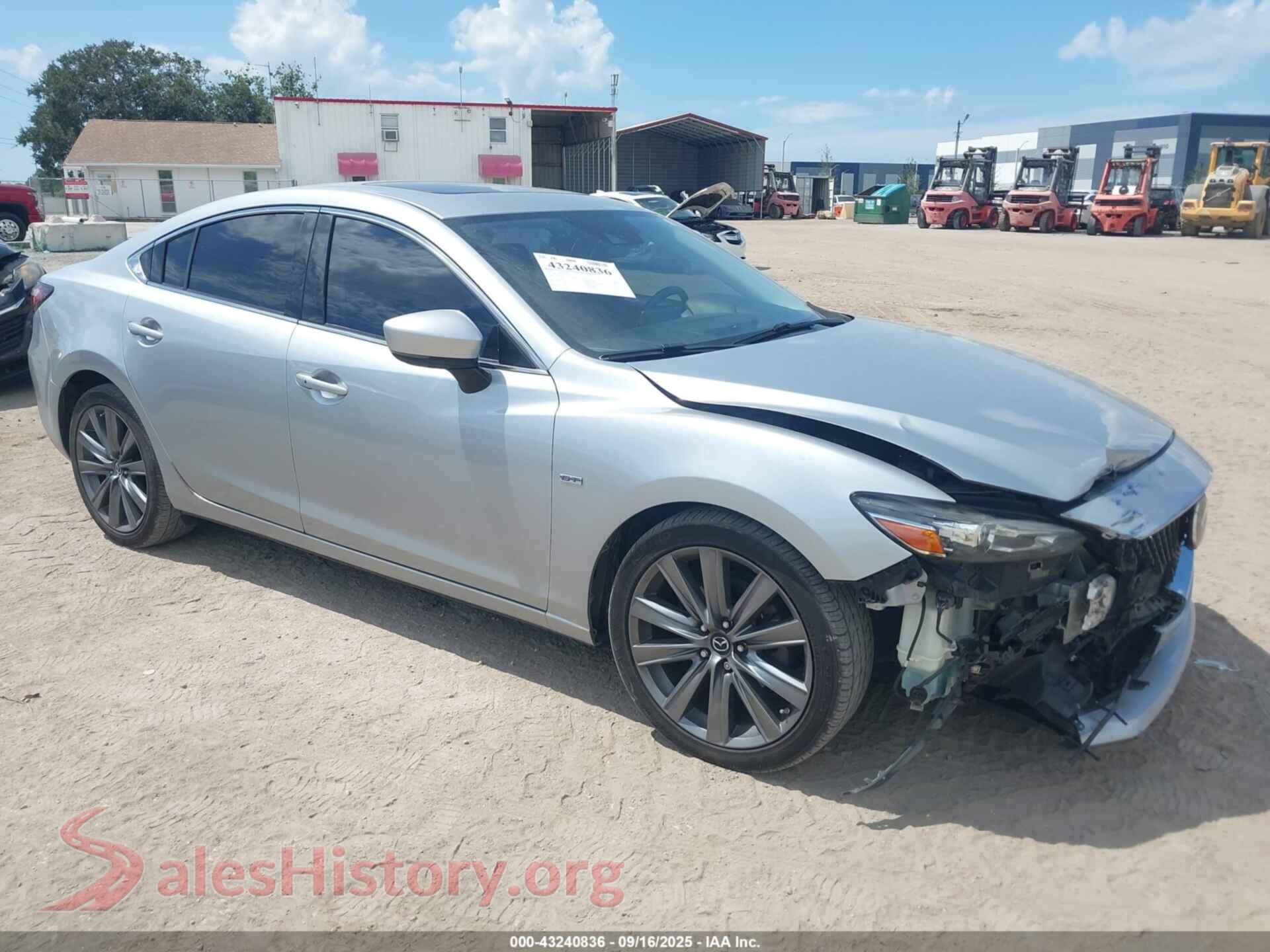 2018 MAZDA MAZDA6 — VIN JM1GL1TY4J1318311