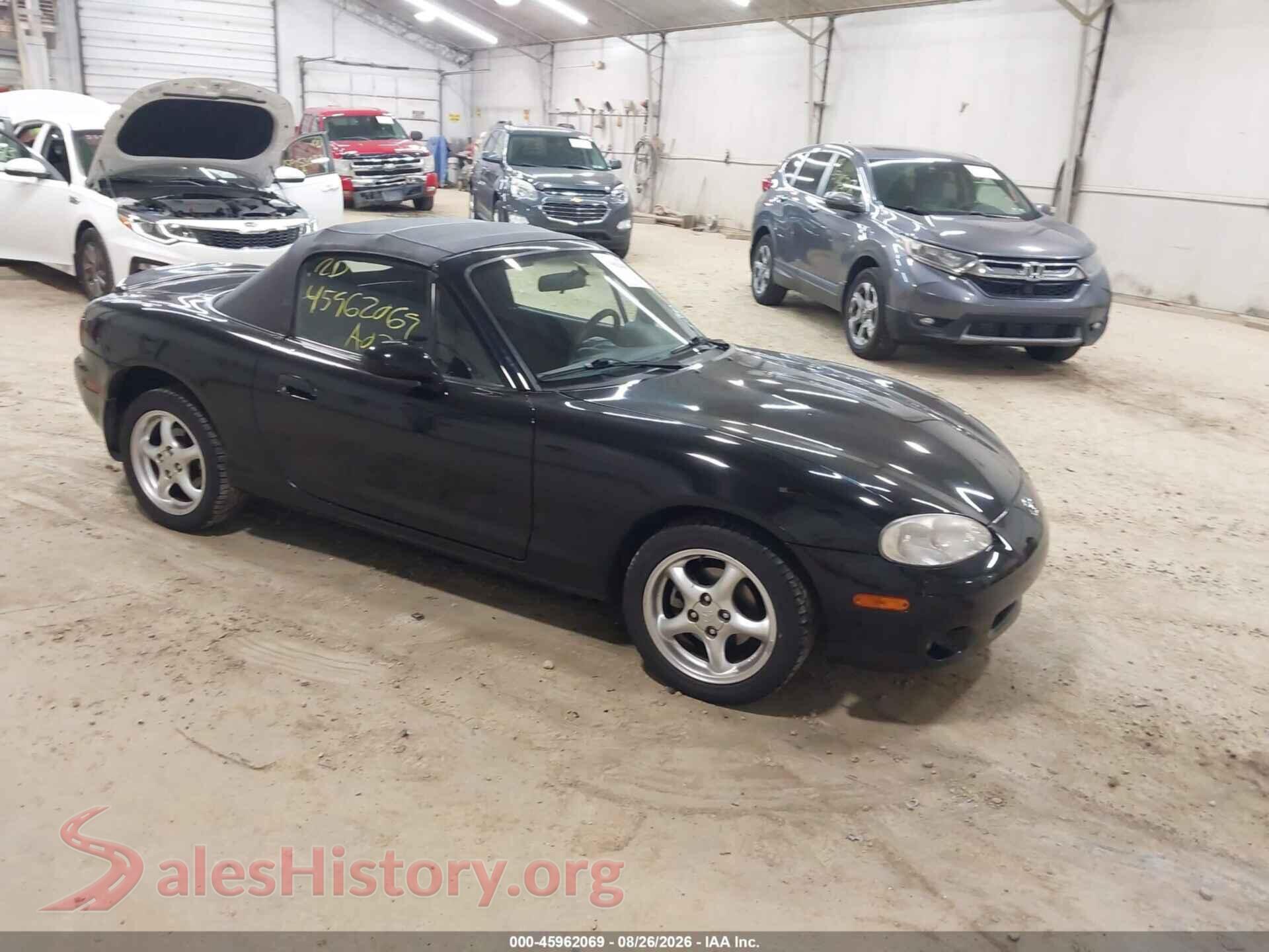 2002 MAZDA MX-5 MIATA — VIN JM1NB353320221762