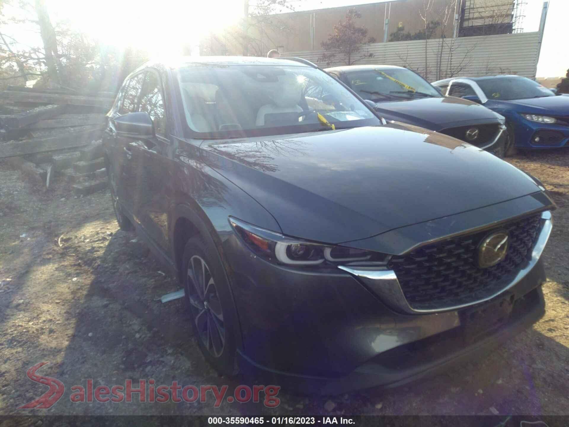 2022 MAZDA CX-5 — VIN JM3KFBDMXN0546349
