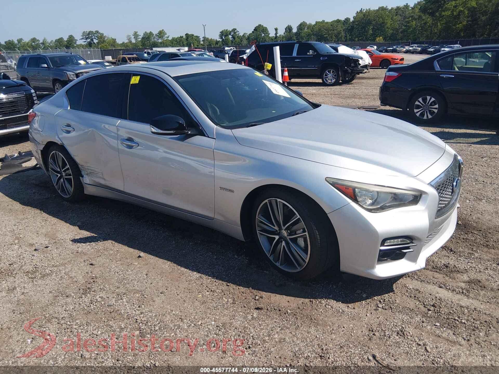 2014 INFINITI Q50 HYBRID — VIN JN1AV7AP2EM691545