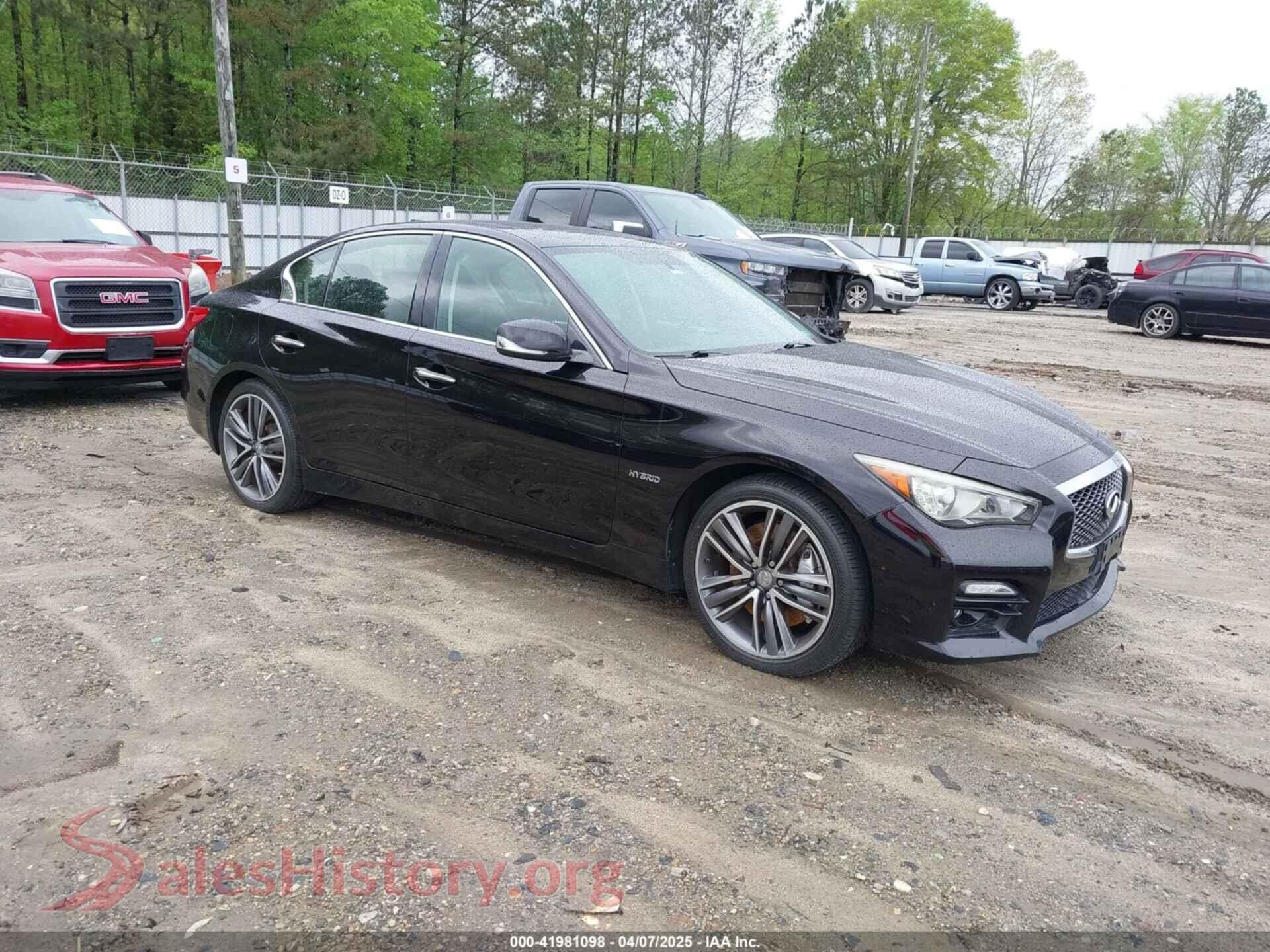 2014 INFINITI Q50 HYBRID — VIN JN1AV7AR2EM700892