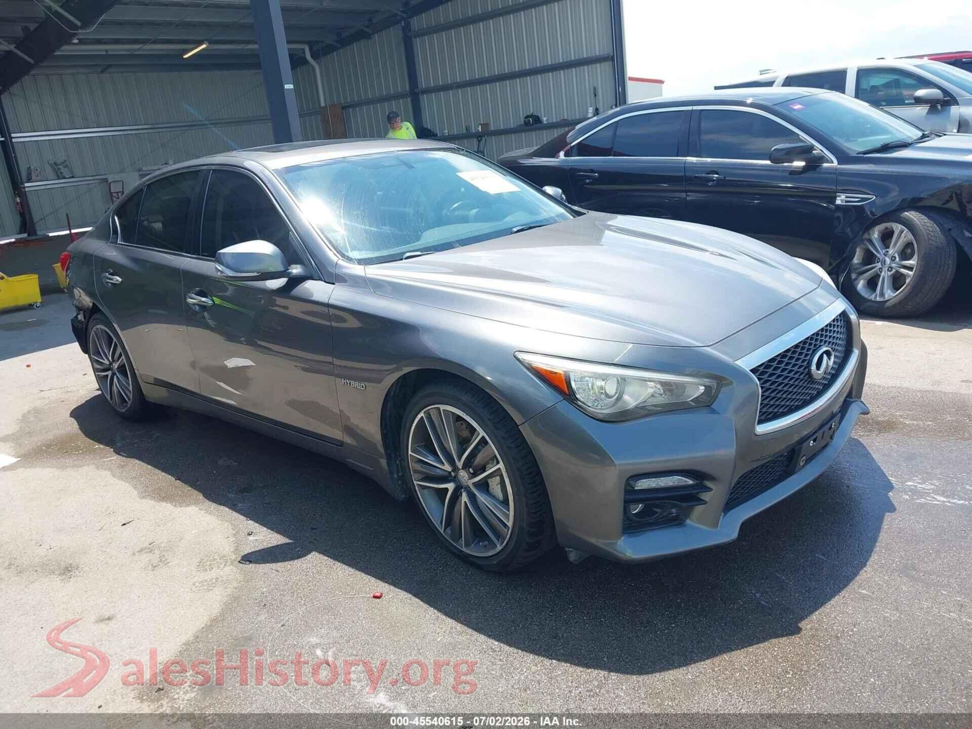 2014 INFINITI Q50 HYBRID — VIN JN1AV7AR3EM702814