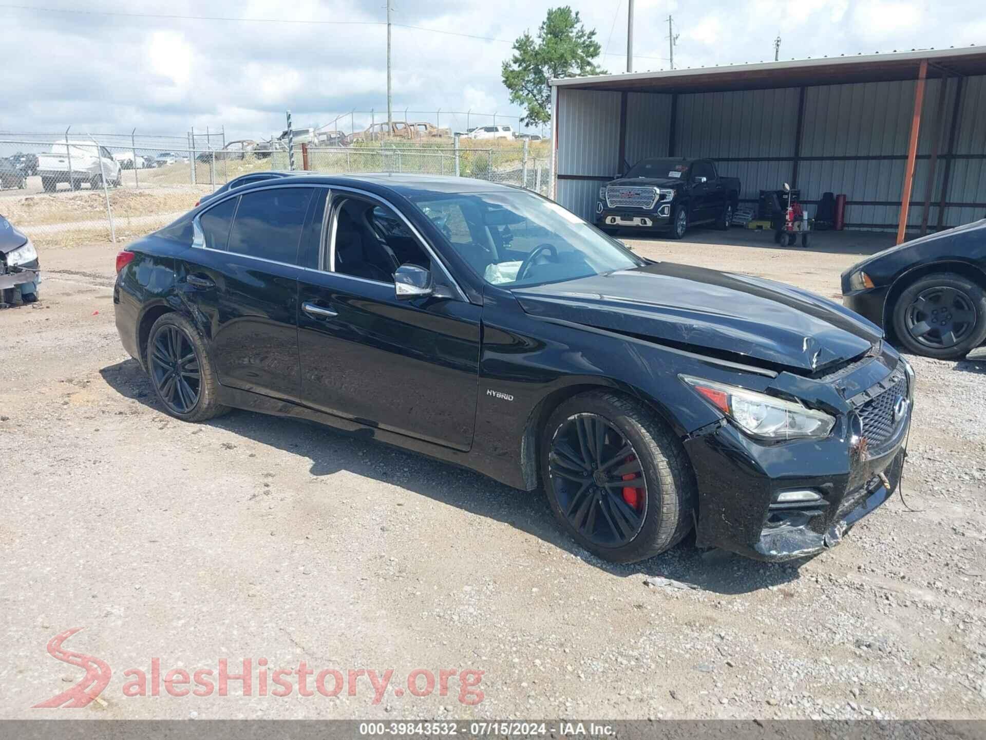 2015 INFINITI Q50 HYBRID — VIN JN1AV7AR3FM850950