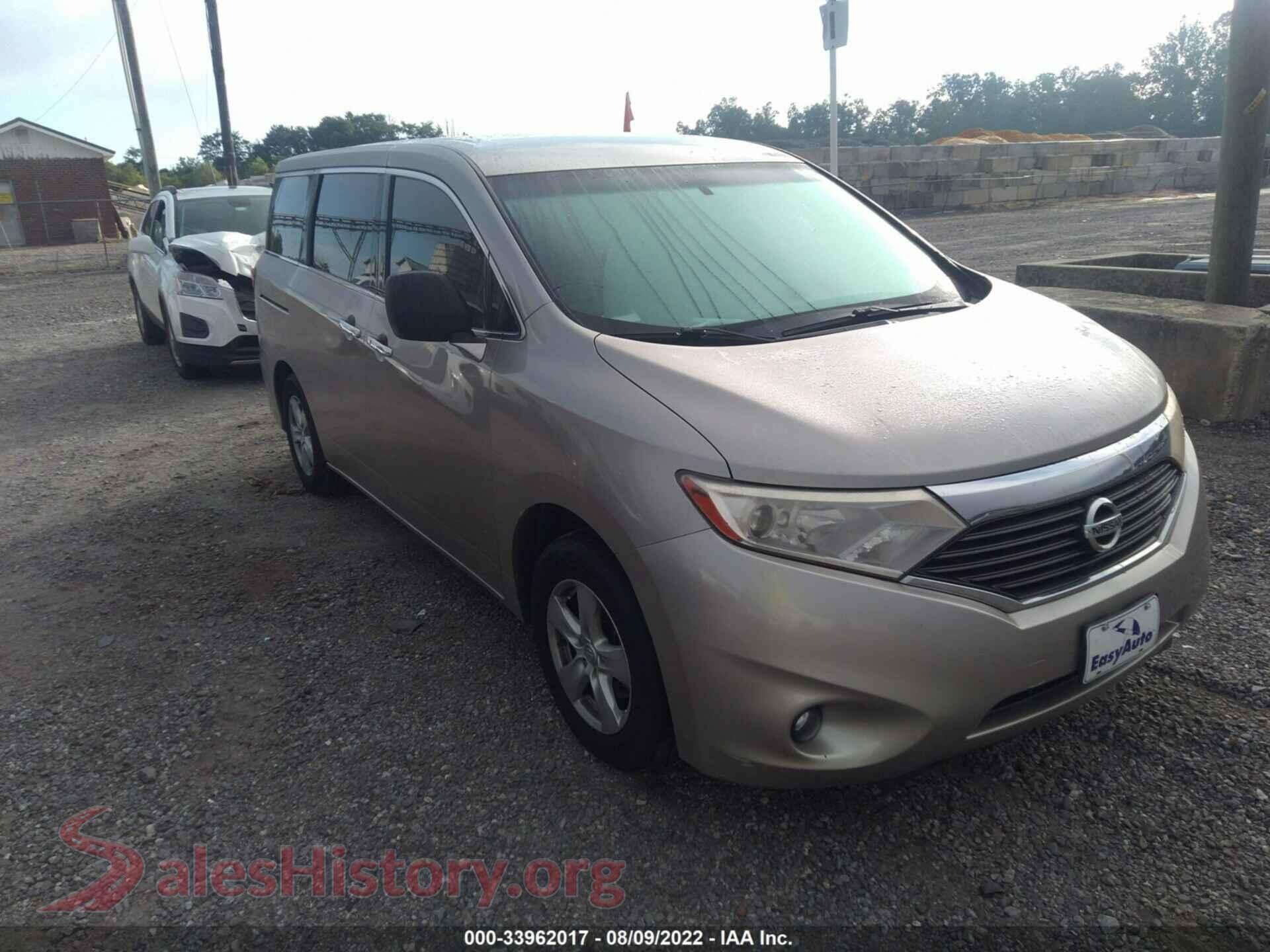 2011 NISSAN QUEST — VIN JN8AE2KP0B9008243