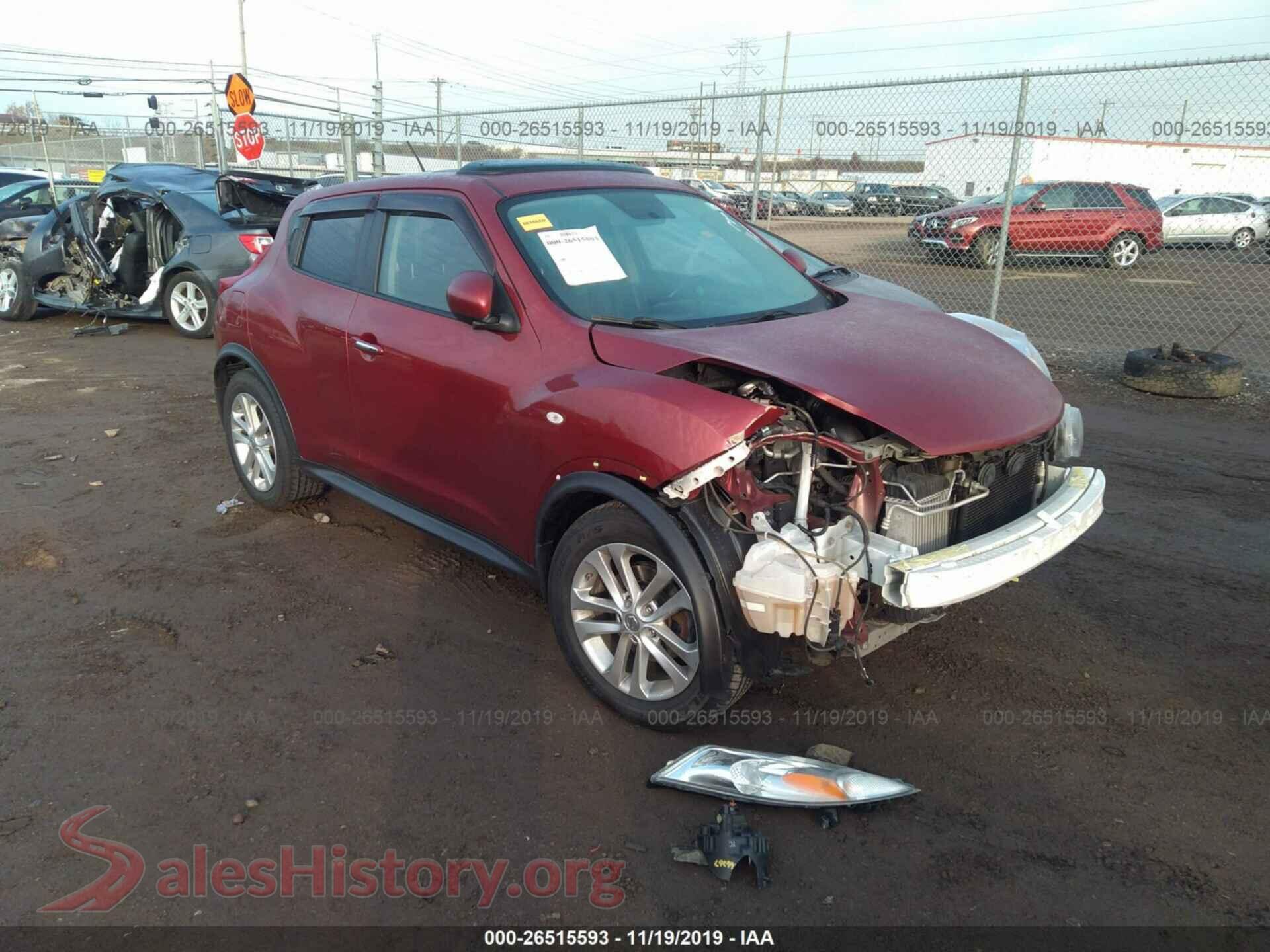 2012 NISSAN JUKE — VIN JN8AF5MV5CT108241
