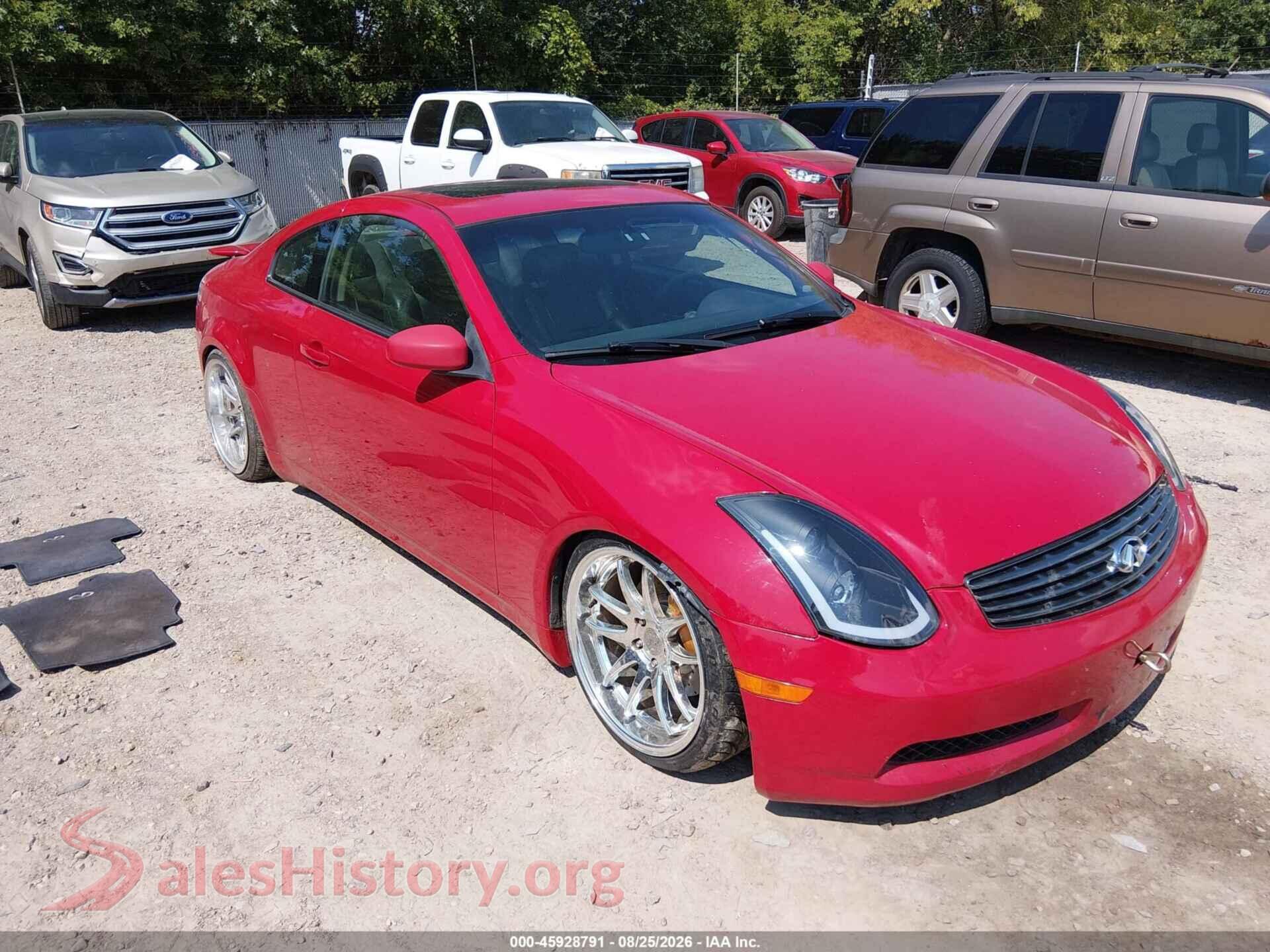2004 INFINITI G35 — VIN JNKCV54E64M802938