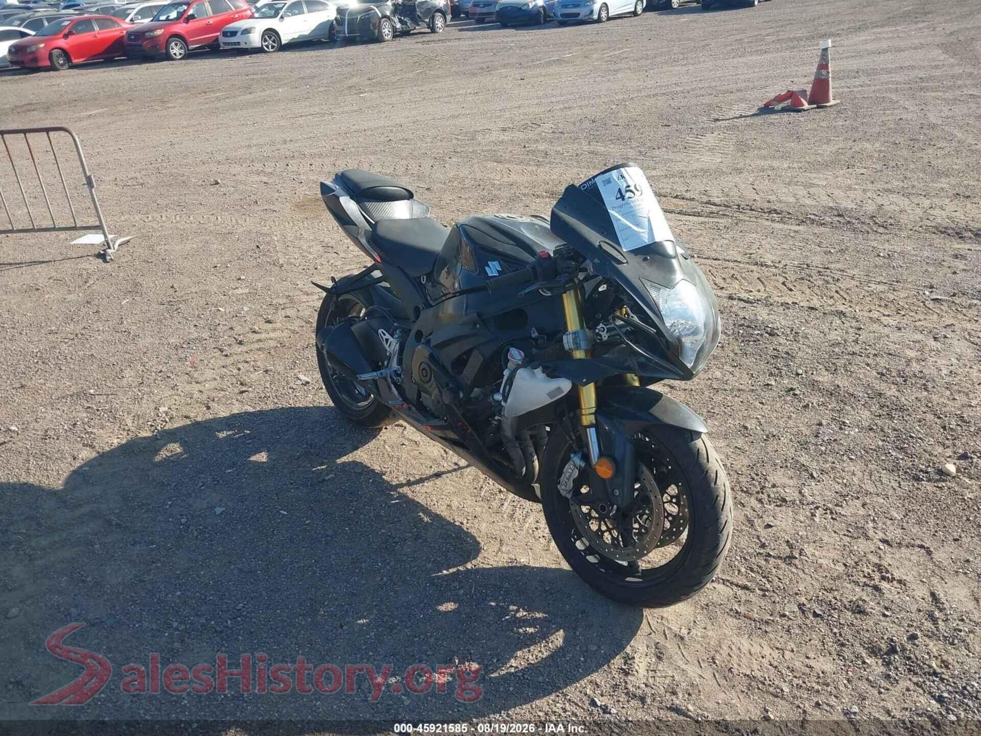 2014 SUZUKI GSX-R750 — VIN JS1GR7MAXE2101116