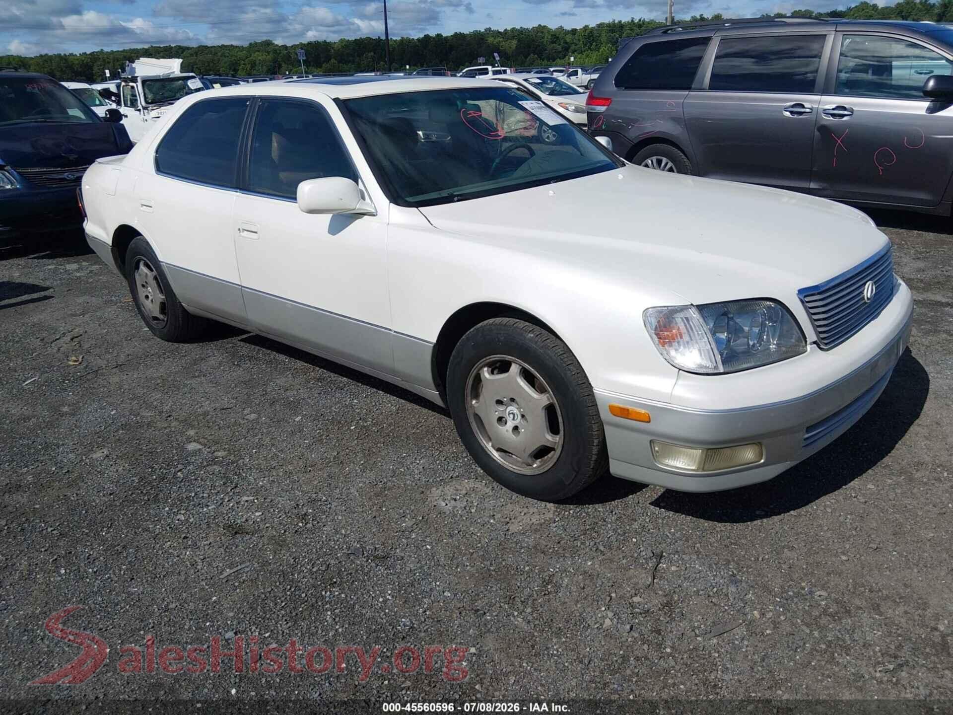2000 LEXUS LS 400 — VIN JT8BH28F2Y0180470