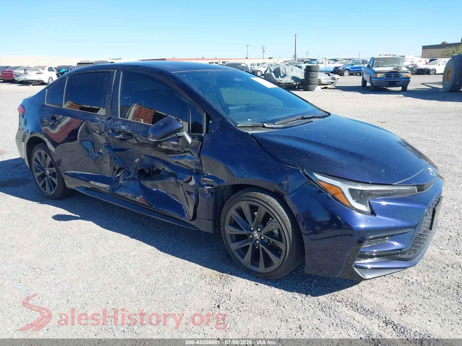 2025 TOYOTA COROLLA — VIN JTDBCMFE2S3082812
