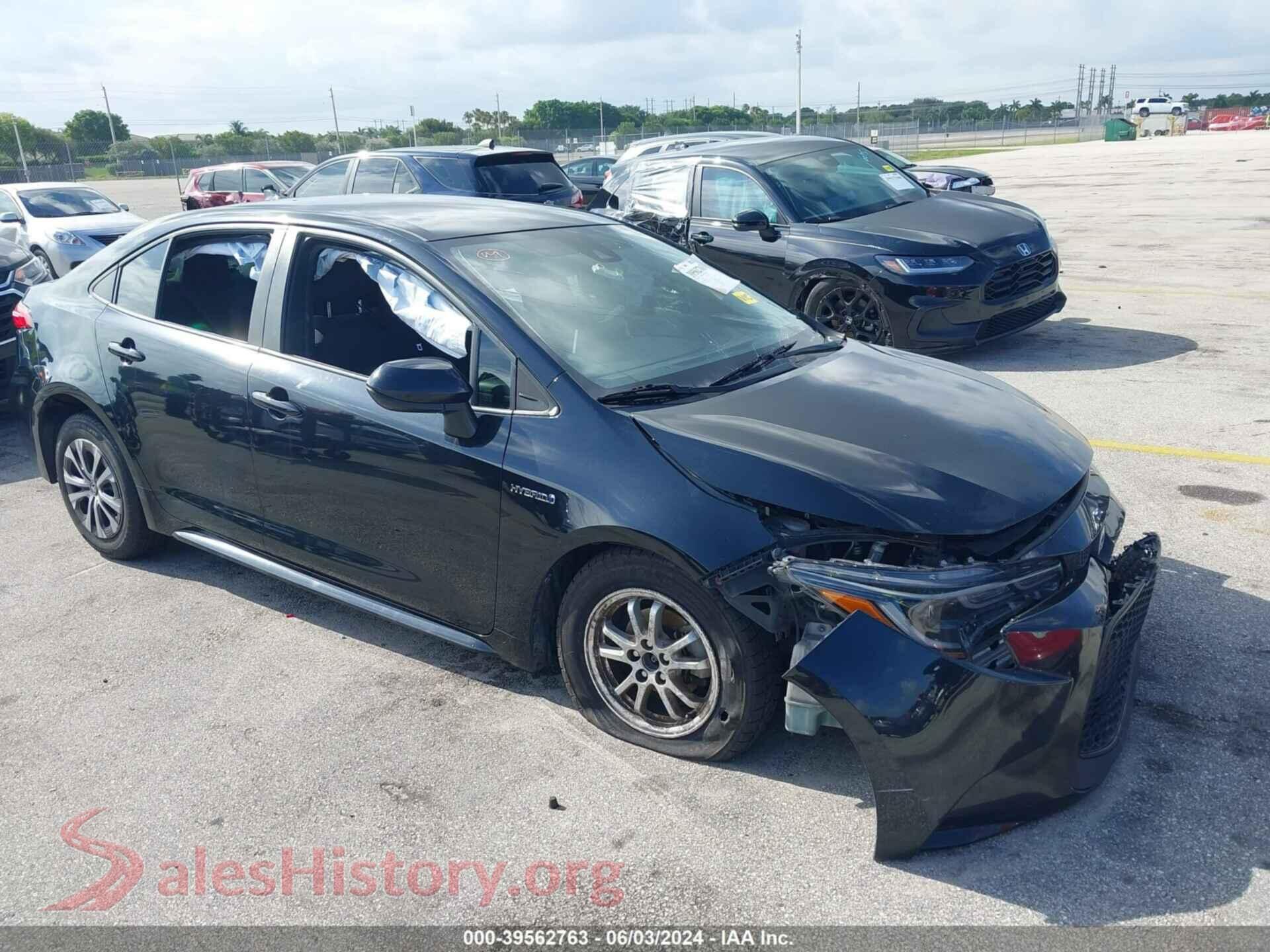 2021 TOYOTA COROLLA — VIN JTDEAMDE0MJ010947