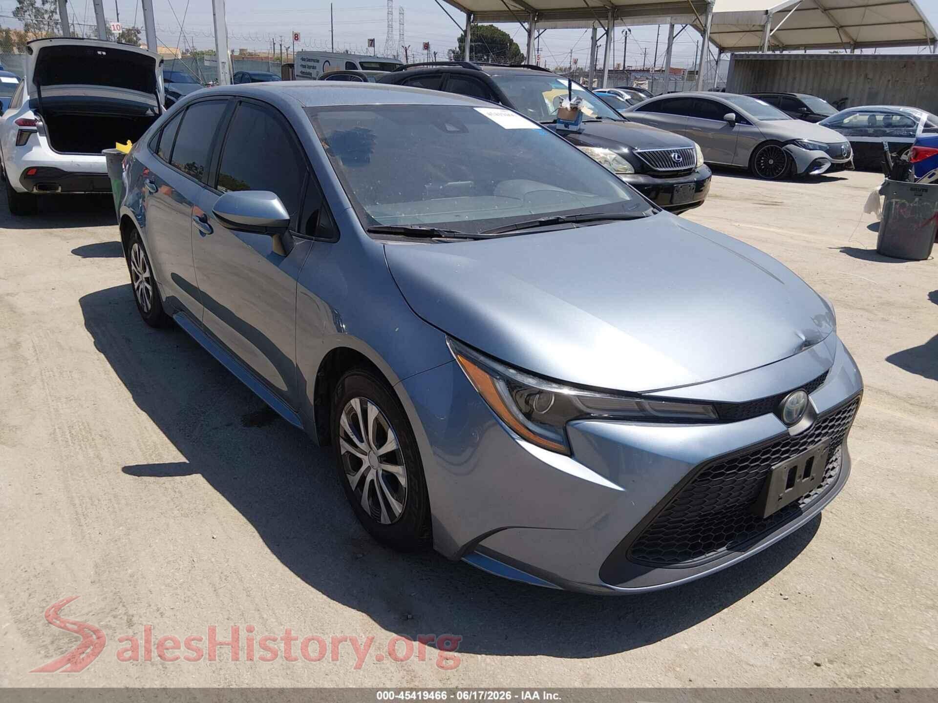 2022 TOYOTA COROLLA — VIN JTDEAMDE1NJ040749