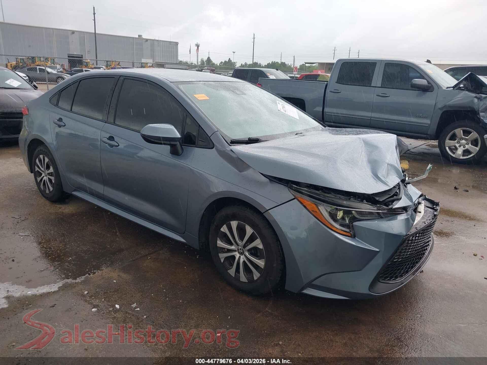 2022 TOYOTA COROLLA — VIN JTDEAMDE3NJ047539
