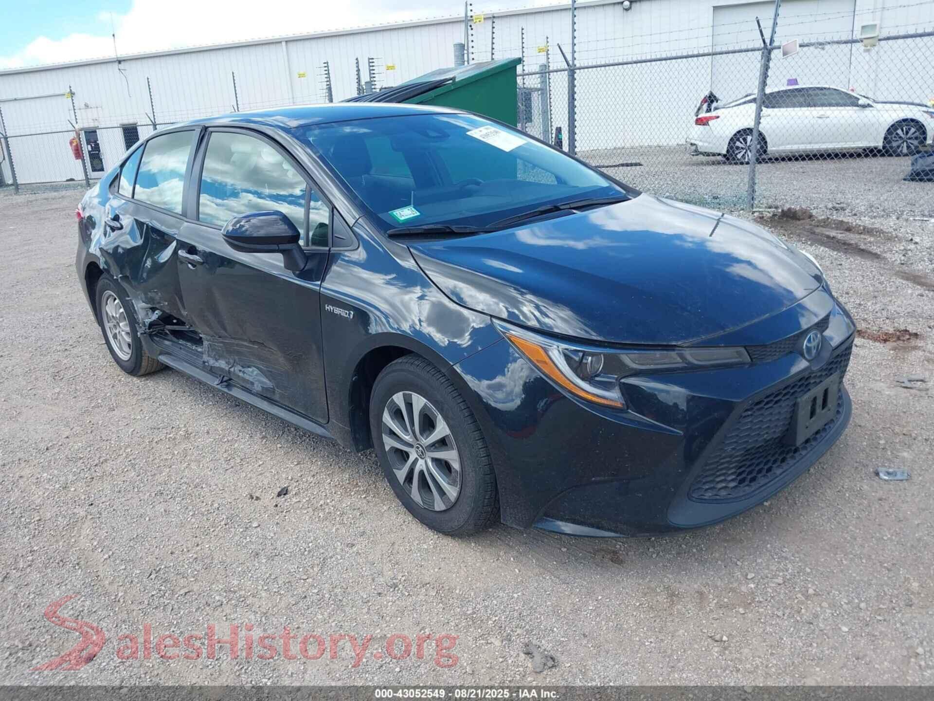 2021 TOYOTA COROLLA — VIN JTDEAMDE4MJ007503
