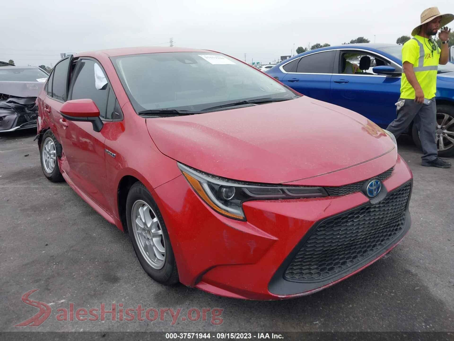 2021 TOYOTA COROLLA — VIN JTDEAMDE4MJ010563