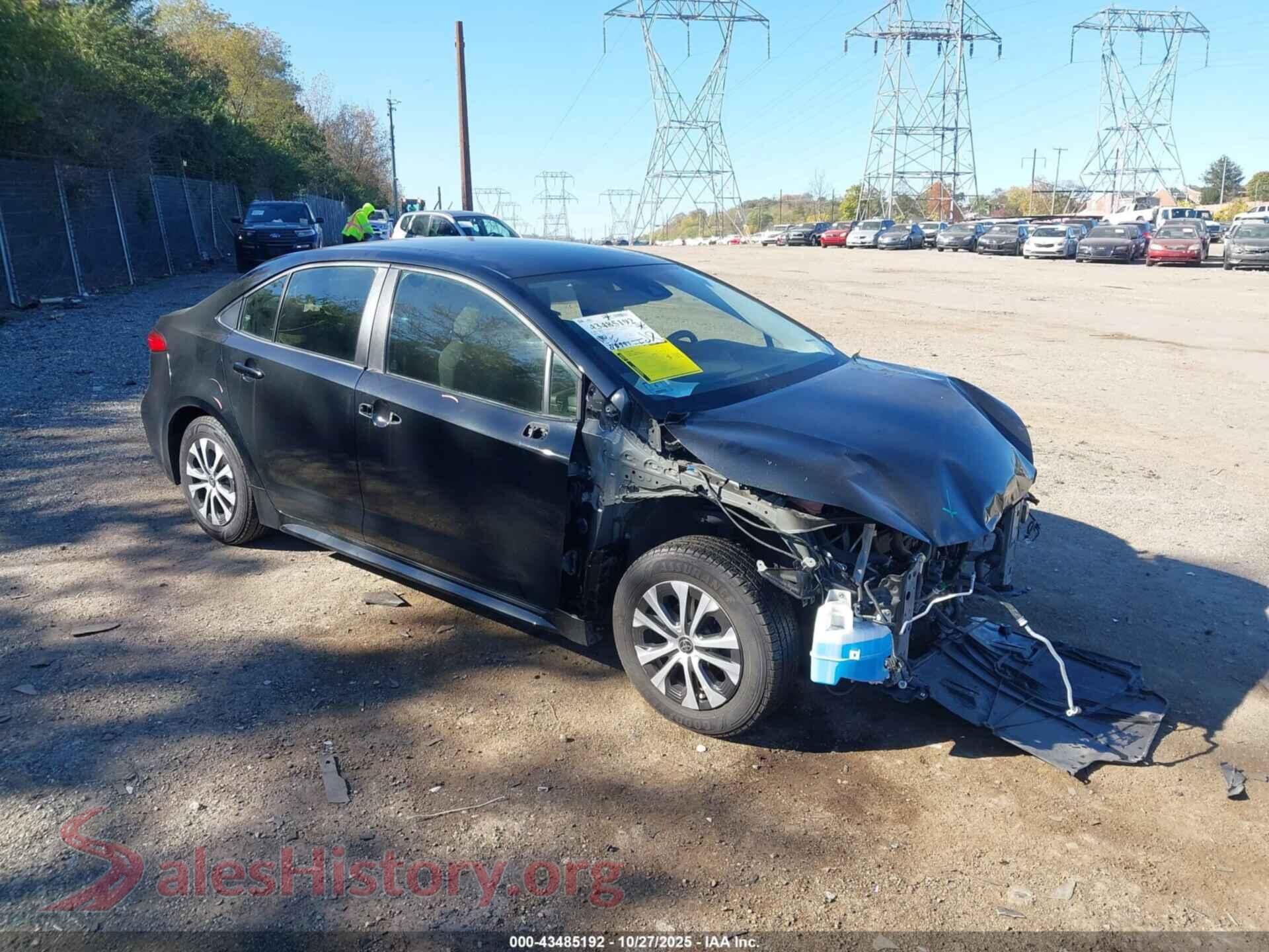 2022 TOYOTA COROLLA — VIN JTDEAMDE4NJ057948