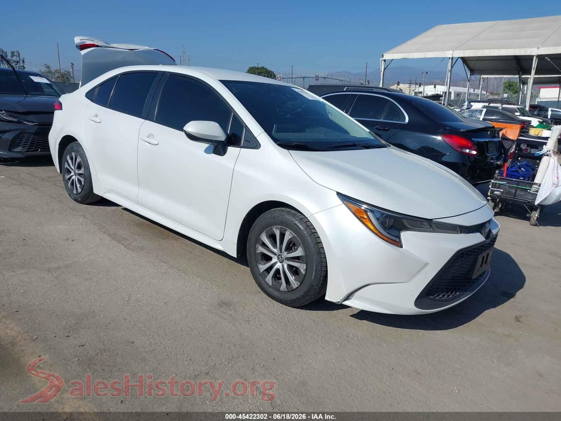2022 TOYOTA COROLLA — VIN JTDEAMDE5N3000372