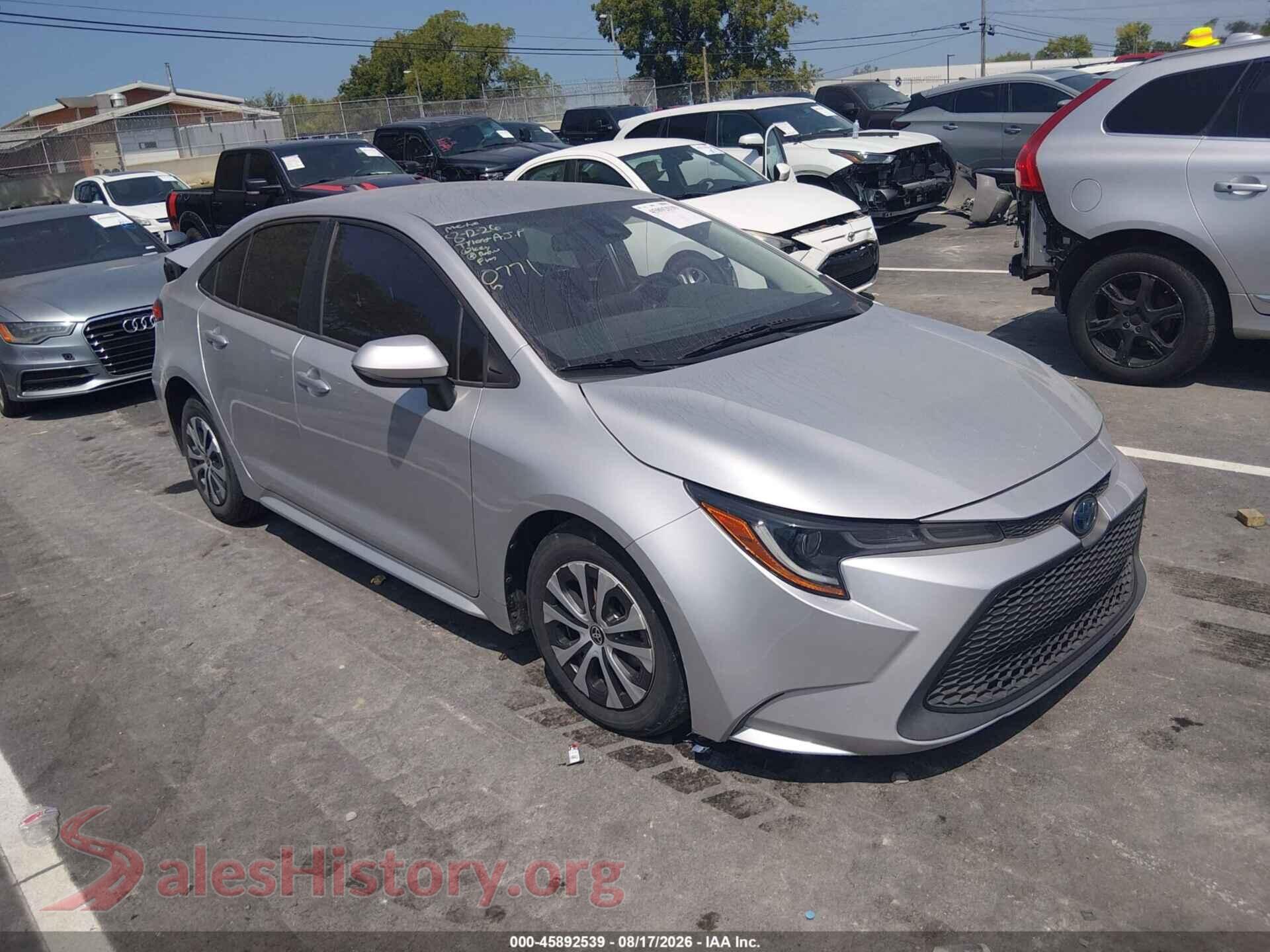 2022 TOYOTA COROLLA — VIN JTDEAMDE5NJ040771