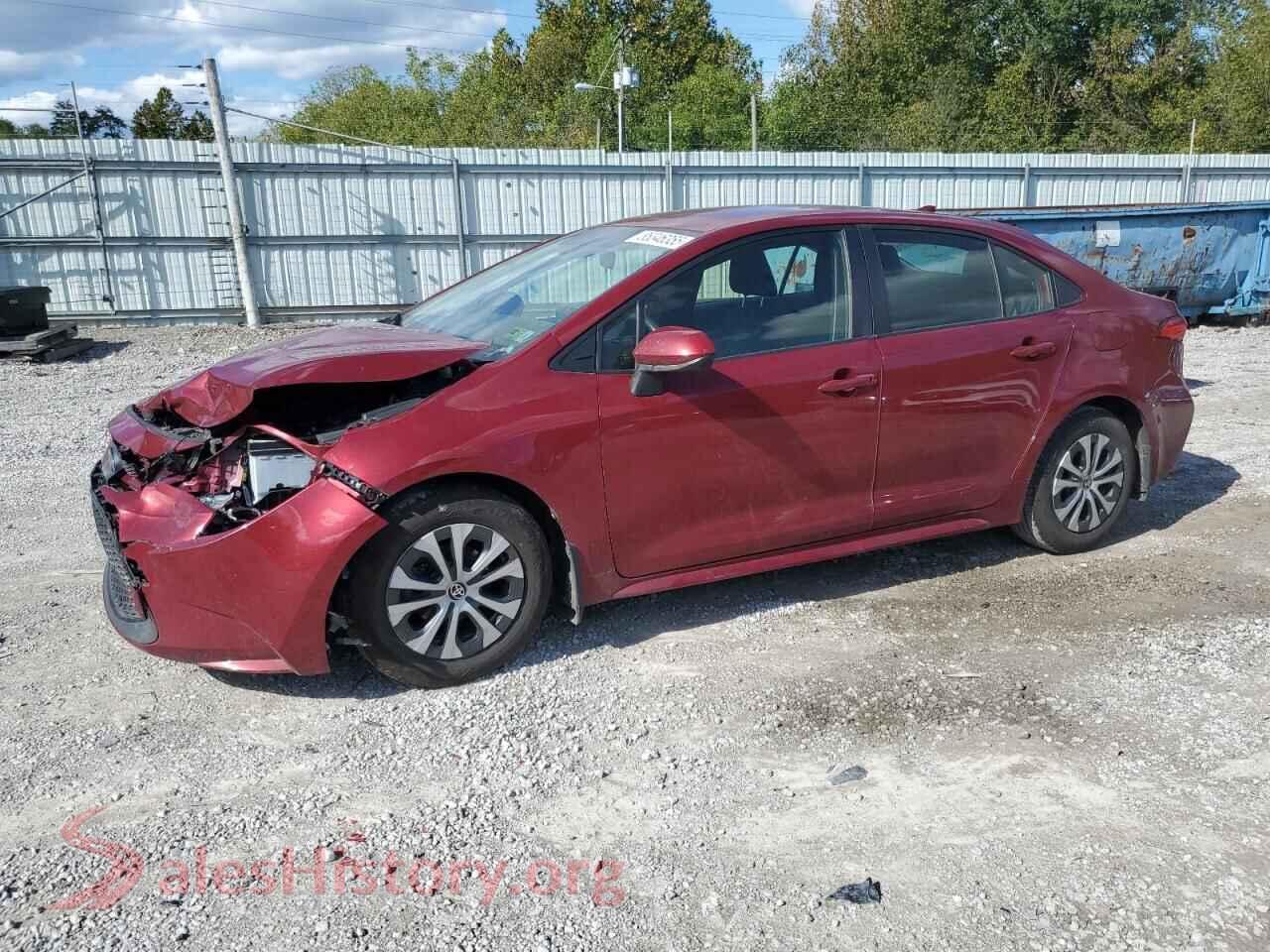 2022 TOYOTA COROLLA — VIN JTDEAMDE7NJ061542