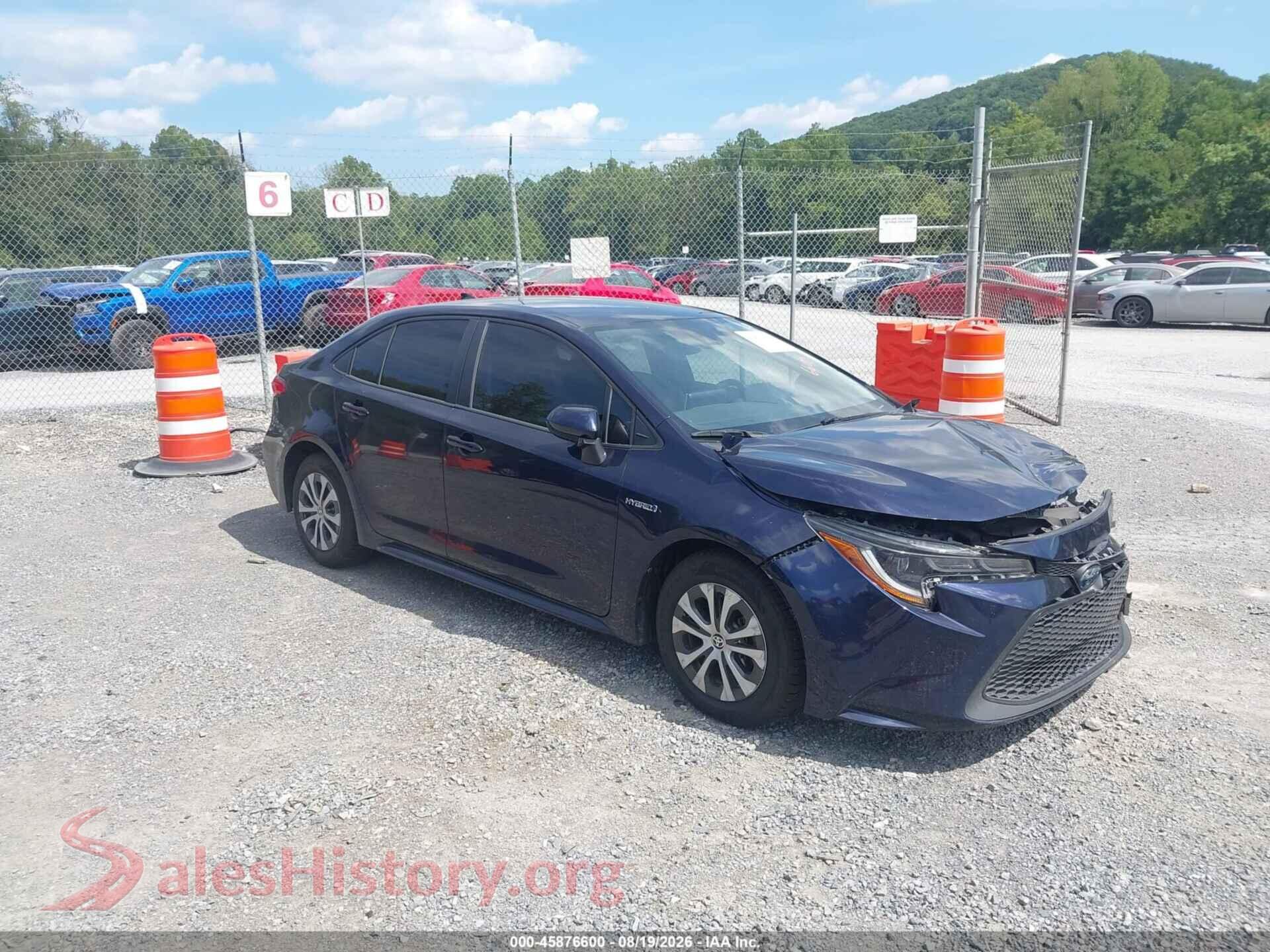 2021 TOYOTA COROLLA — VIN JTDEAMDE8MJ032758